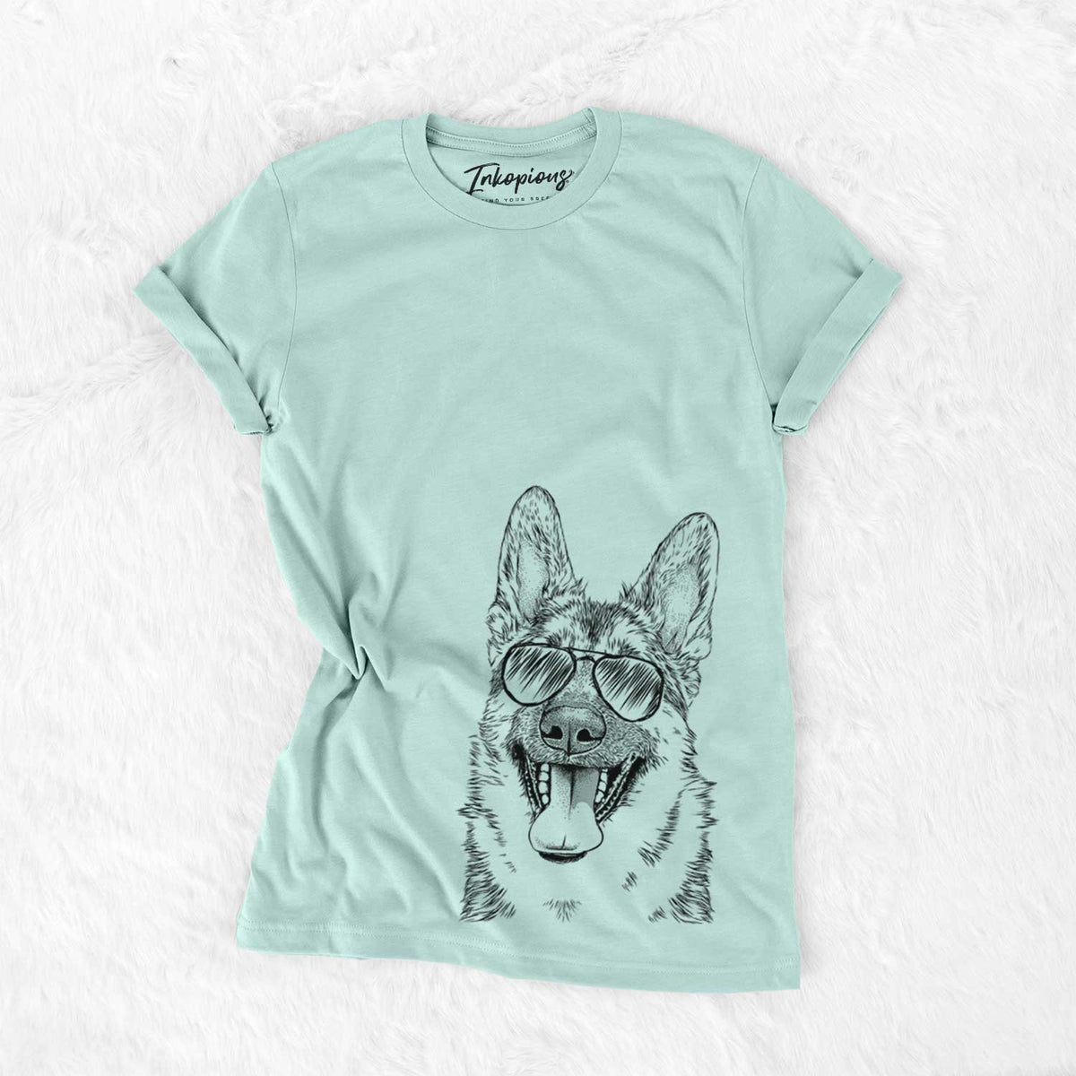 Aviator Benson the German Shepherd - Unisex Crewneck