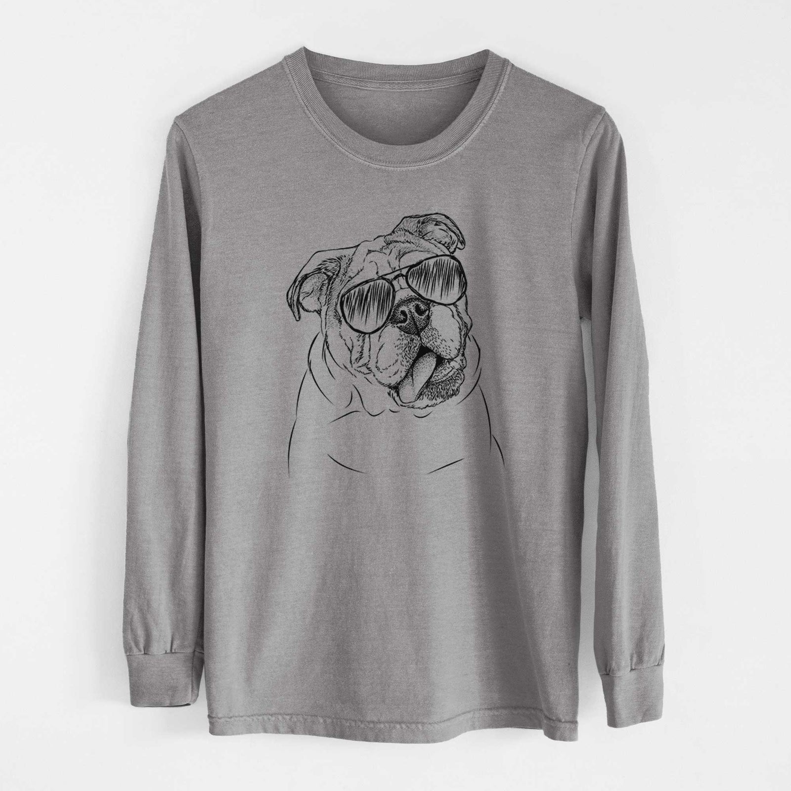 Aviators Benson the English Bulldog - Heavyweight 100% Cotton Long Sleeve