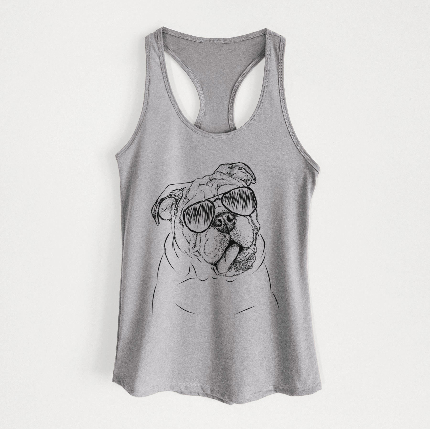 Benson the English Bulldog - Women's Racerback Tanktop