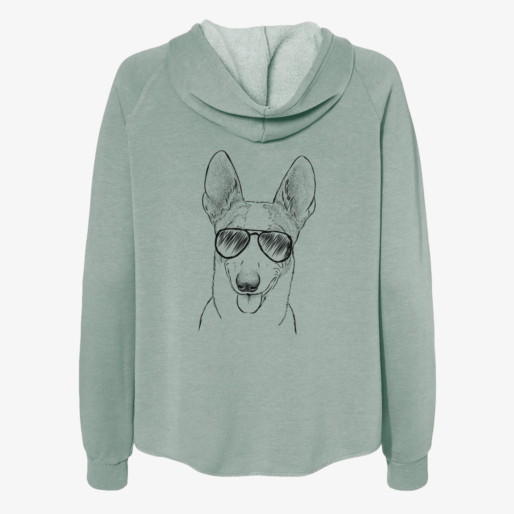 Berlin the Carolina Dog - Women's Cali Wave Zip-Up Sweatshirt