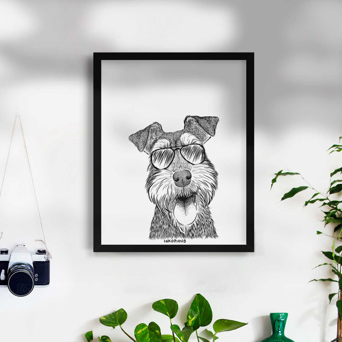 Bernadette the Mini Schnauzer Art Print