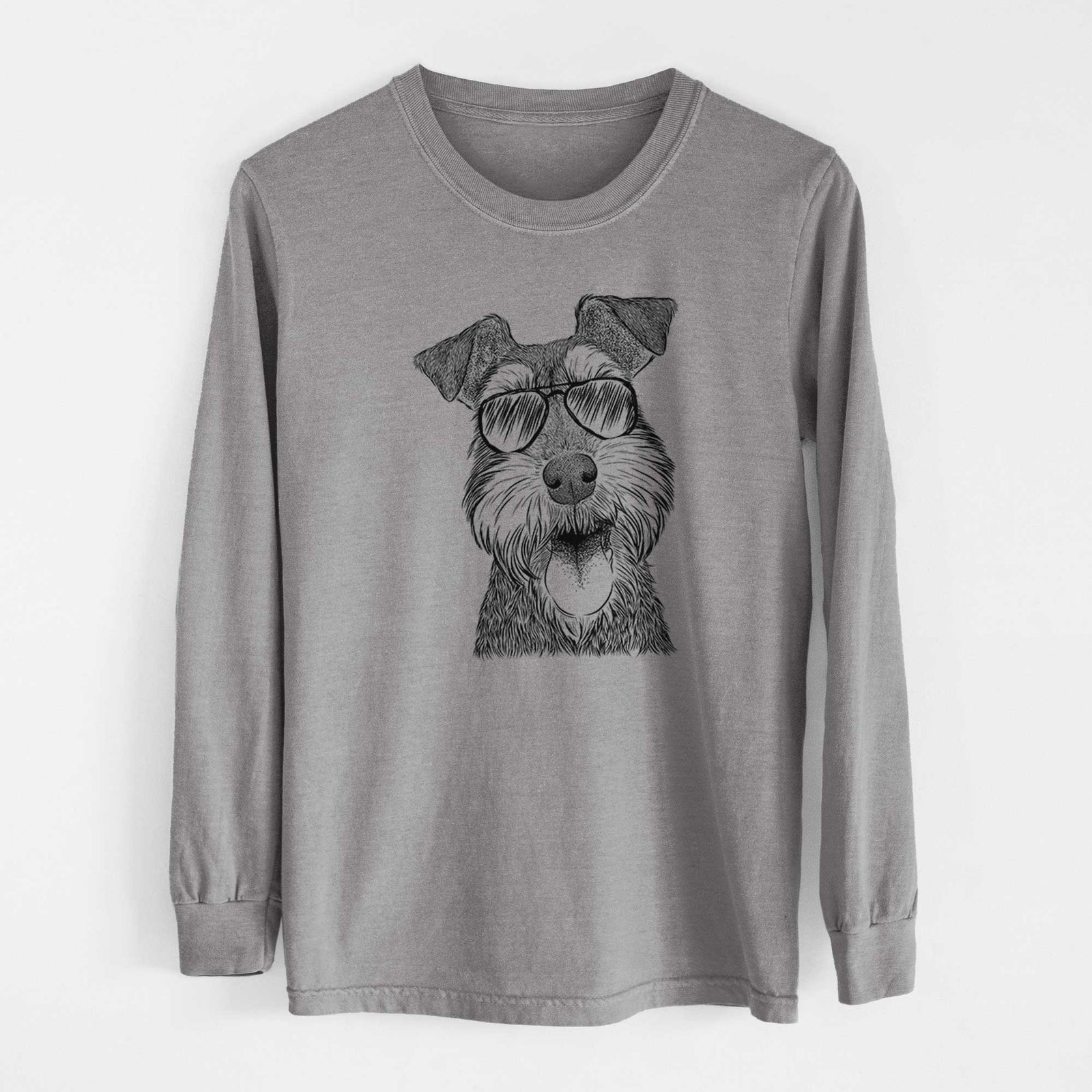 Aviators Bernadette the Mini Schnauzer - Heavyweight 100% Cotton Long Sleeve