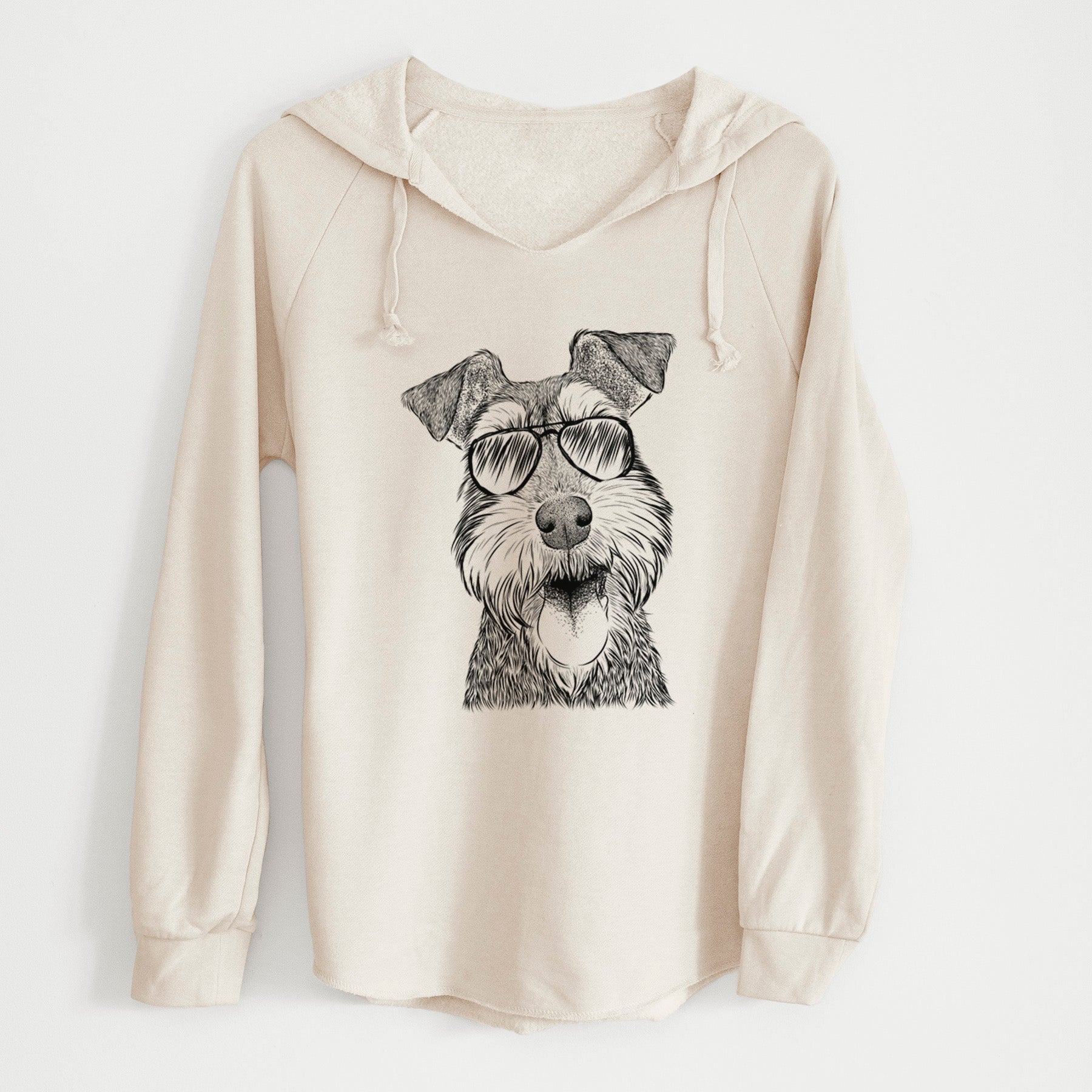 Aviator Bernadette the Mini Schnauzer - Cali Wave Hooded Sweatshirt