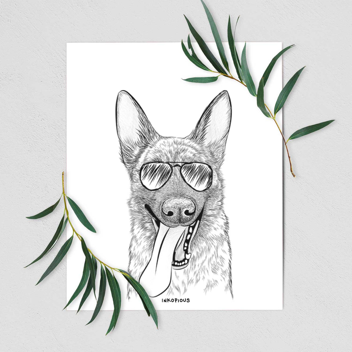 Bessa the Dutch Shepherd Art Print