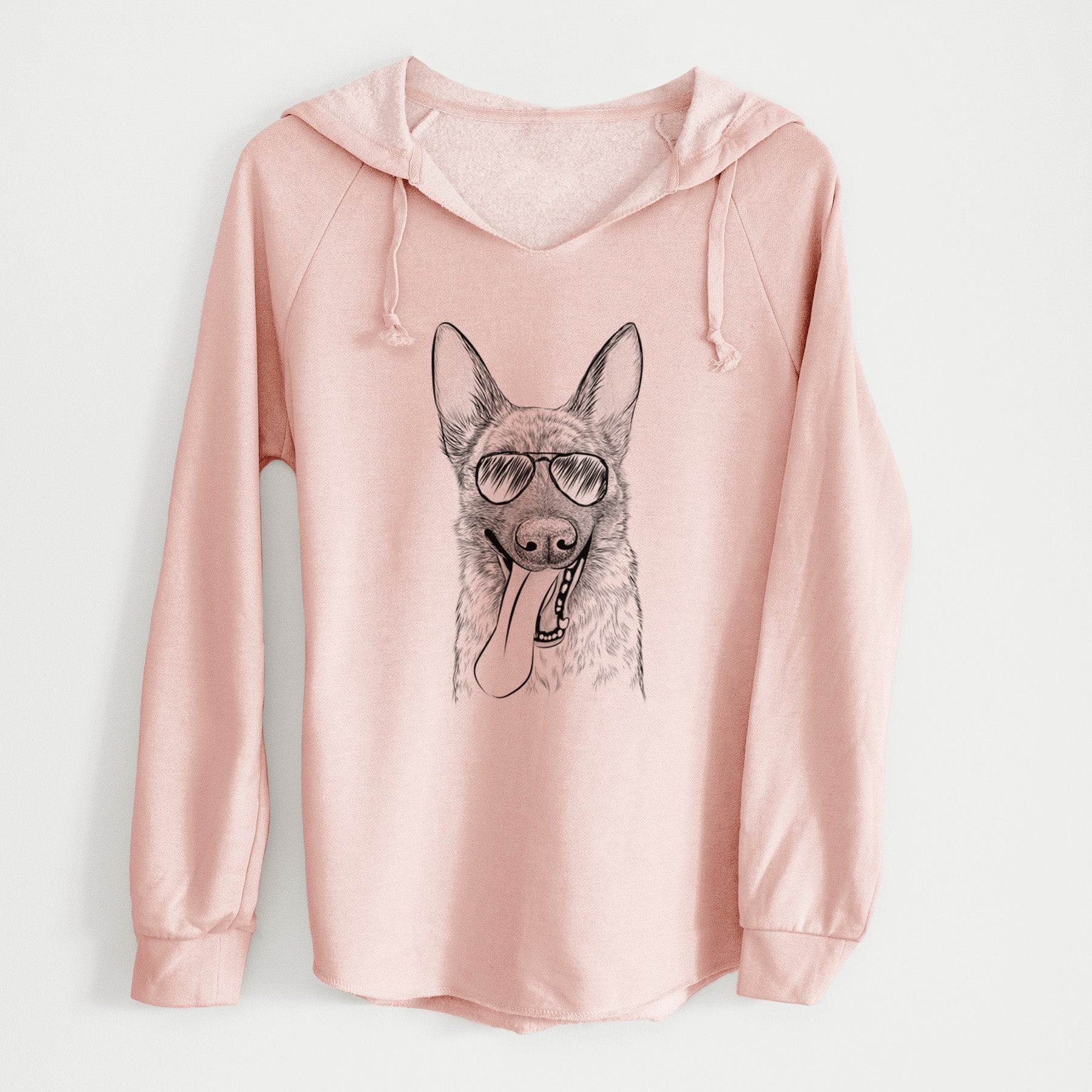 Aviator Bessa the Dutch Shepherd - Cali Wave Hooded Sweatshirt