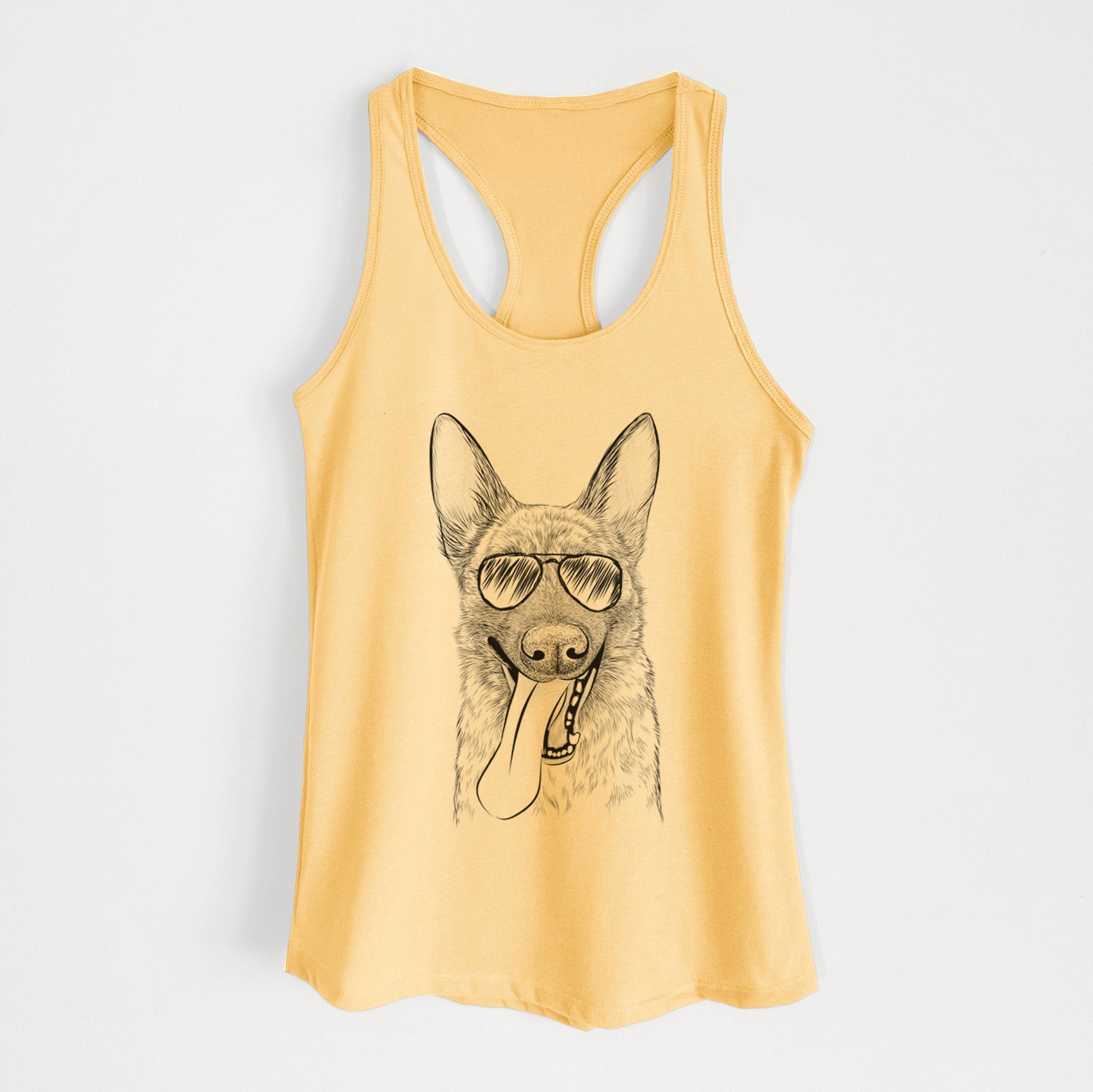 Bessa the Dutch Shepherd - Women's Racerback Tanktop