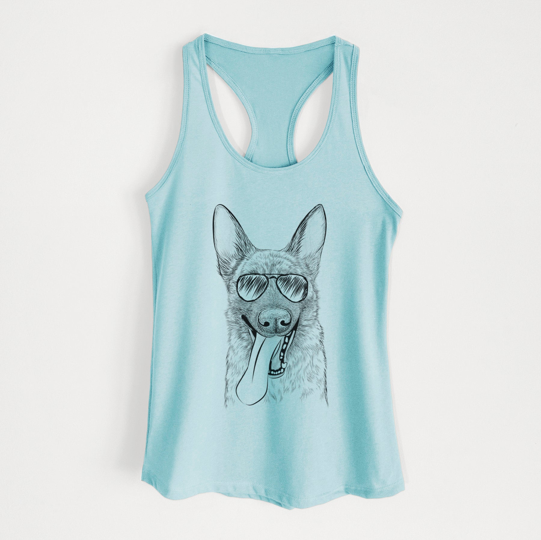 Bessa the Dutch Shepherd - Women's Racerback Tanktop