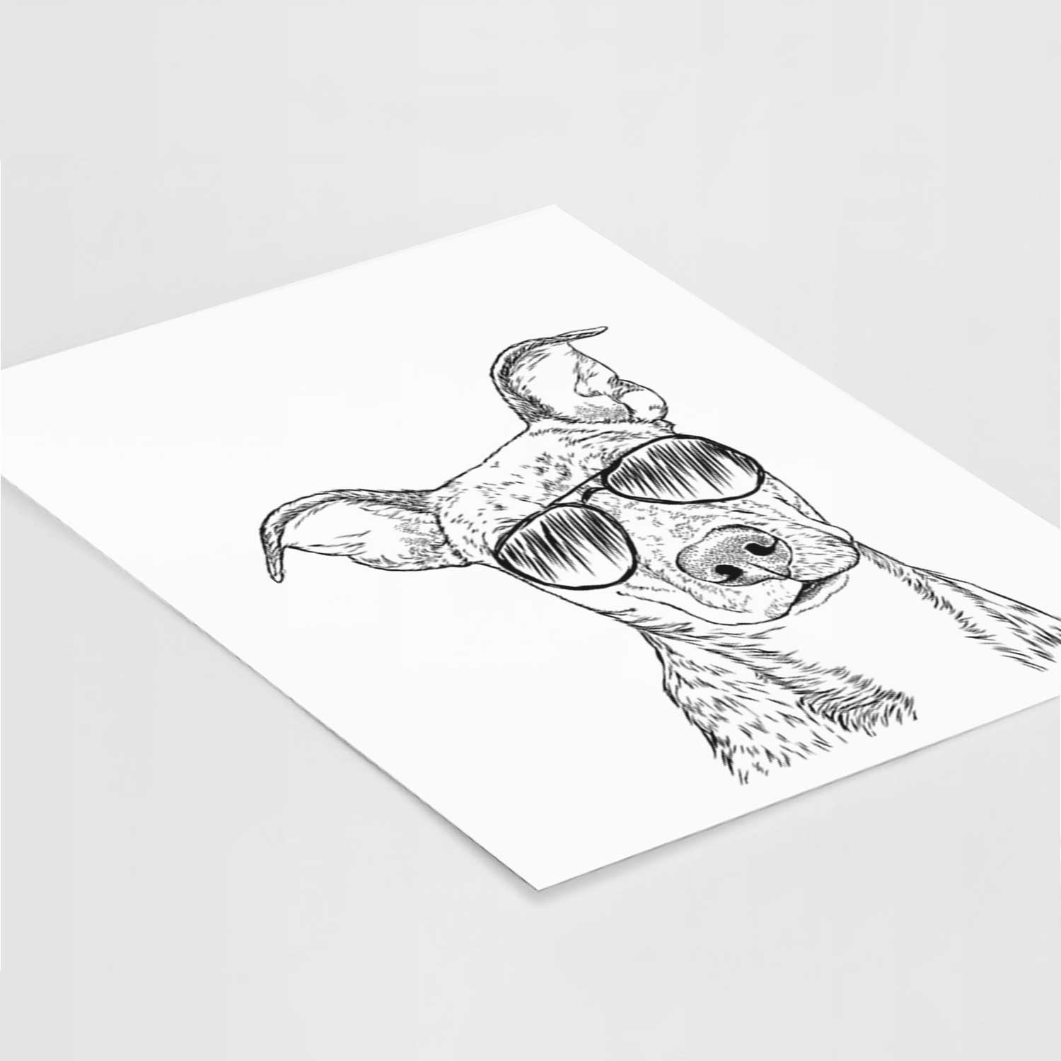 Bianca the Mixed Breed Art Print