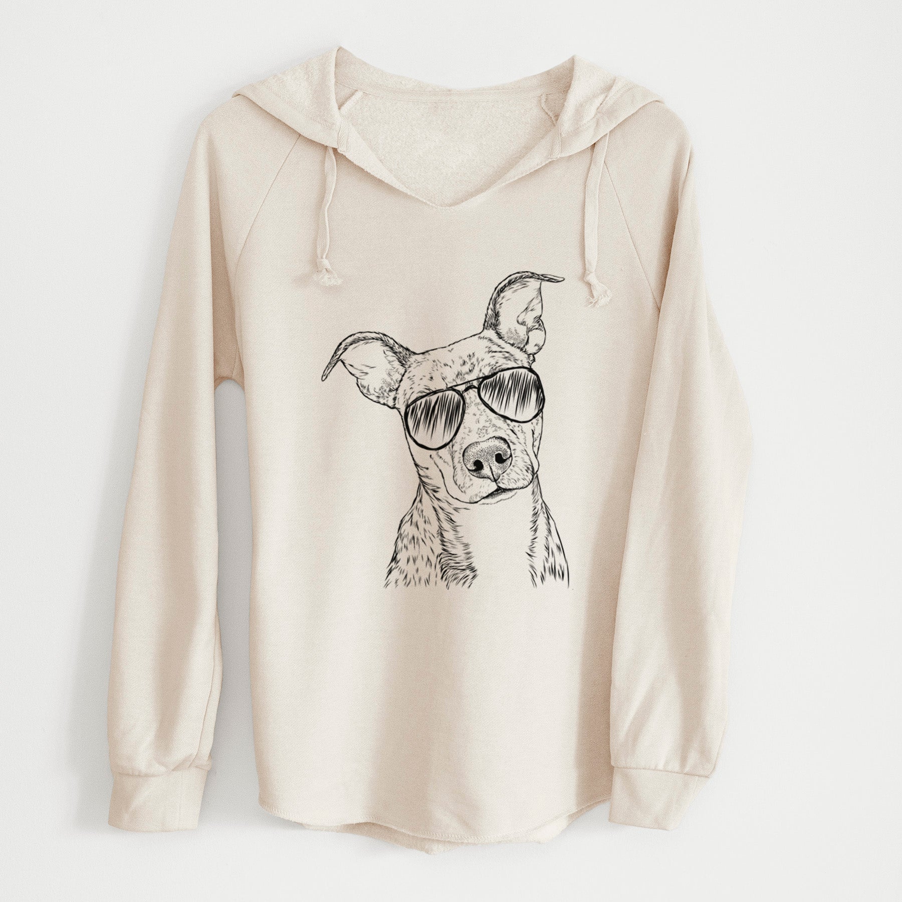 Aviator Bianca the Mixed Breed - Cali Wave Hooded Sweatshirt