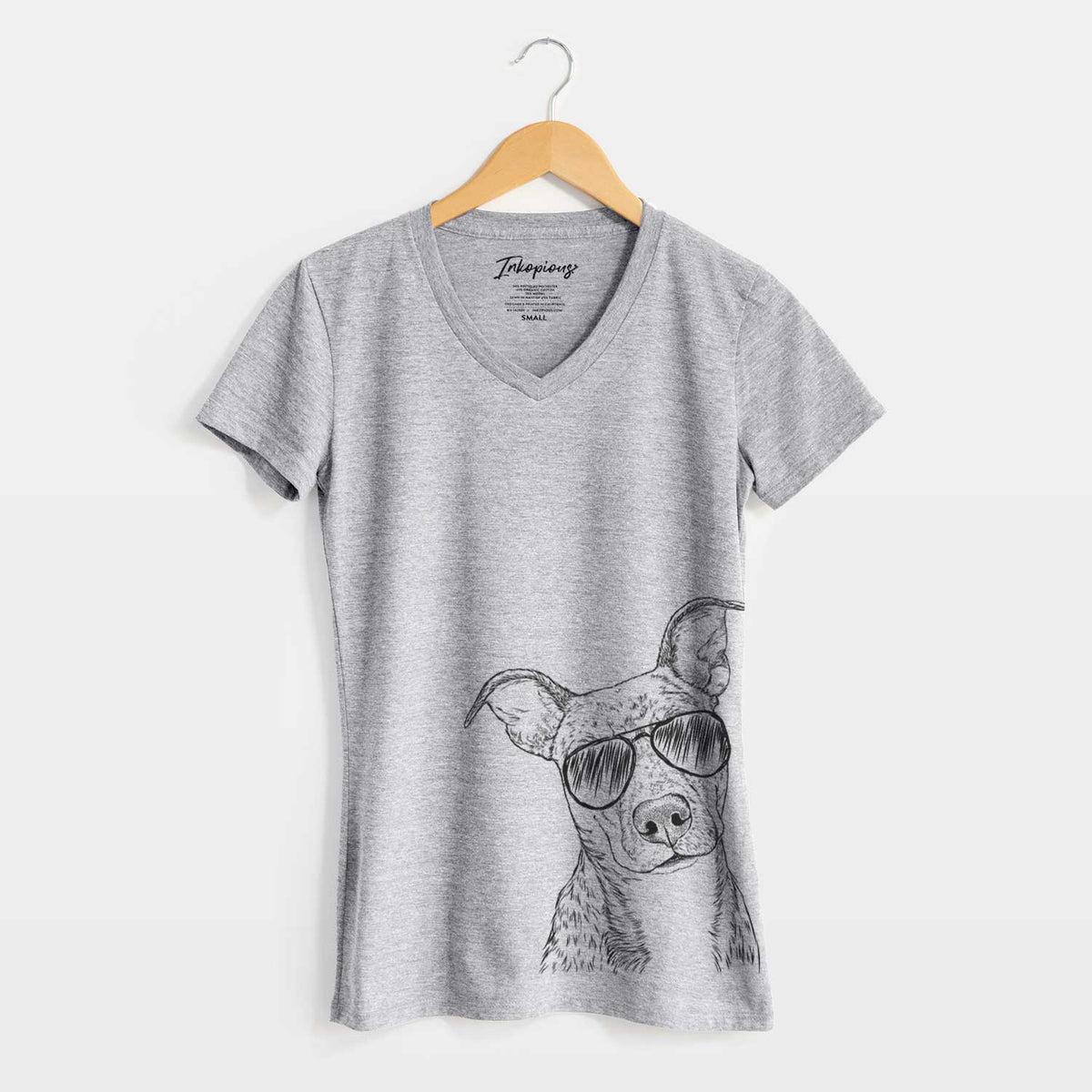 Aviator Bianca the Mixed Breed - Women&#39;s V-neck Shirt