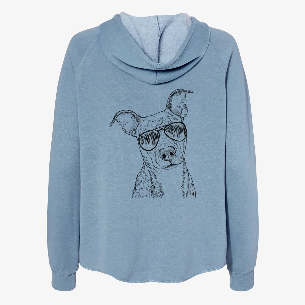 Bianca the Mixed Breed - Women's Cali Wave Zip-Up Sweatshirt
