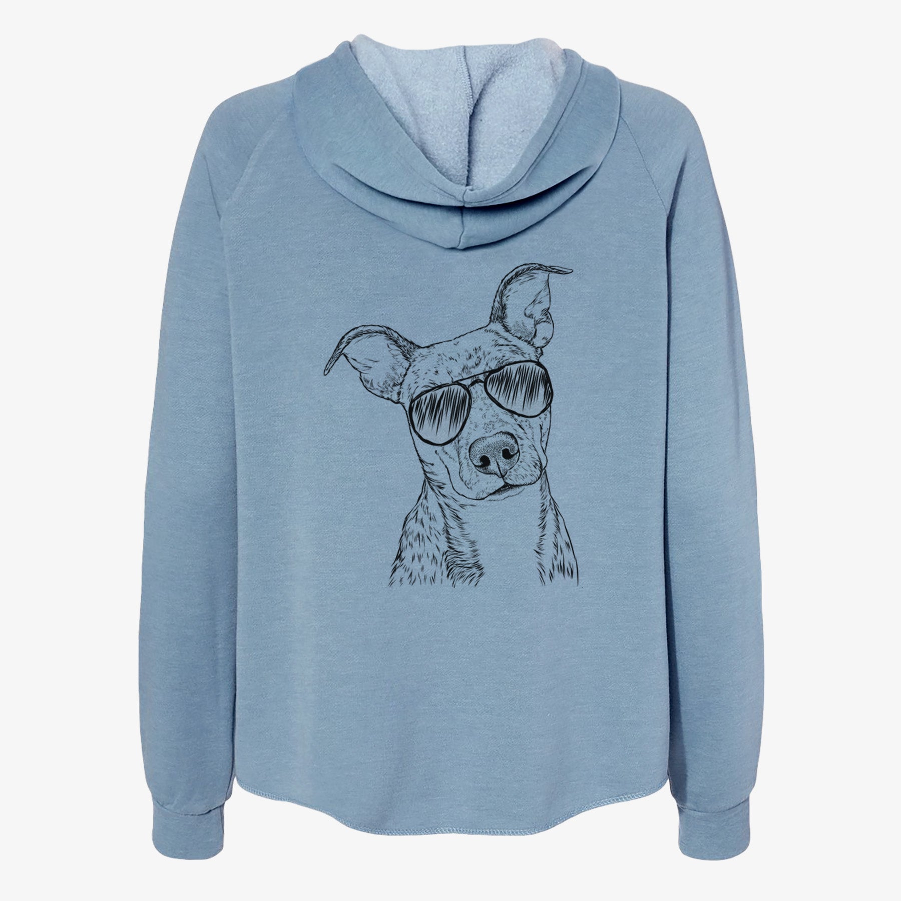 Bianca the Mixed Breed - Women's Cali Wave Zip-Up Sweatshirt