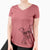 Aviator Bianca the Mixed Breed - Women's V-neck Shirt