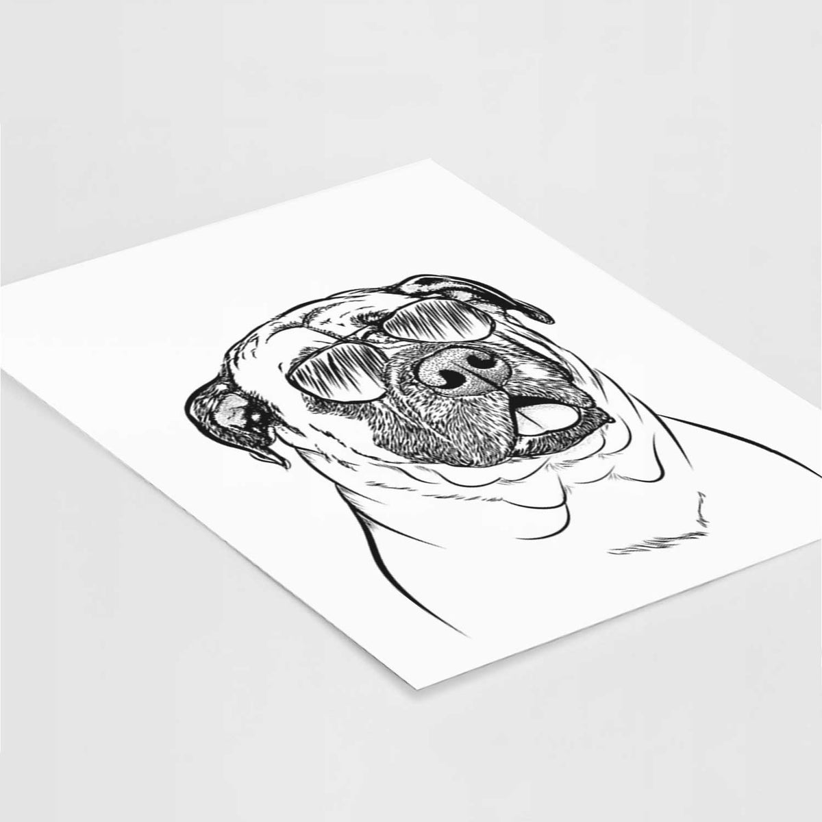 Big P the English Mastiff Art Print