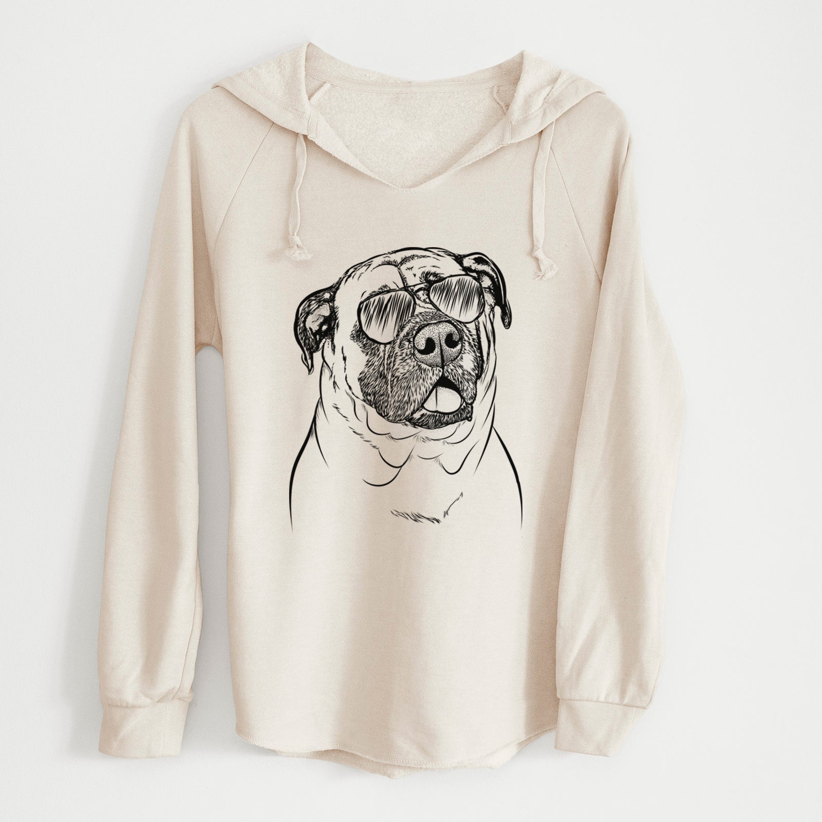 Aviator Big P the English Mastiff - Cali Wave Hooded Sweatshirt
