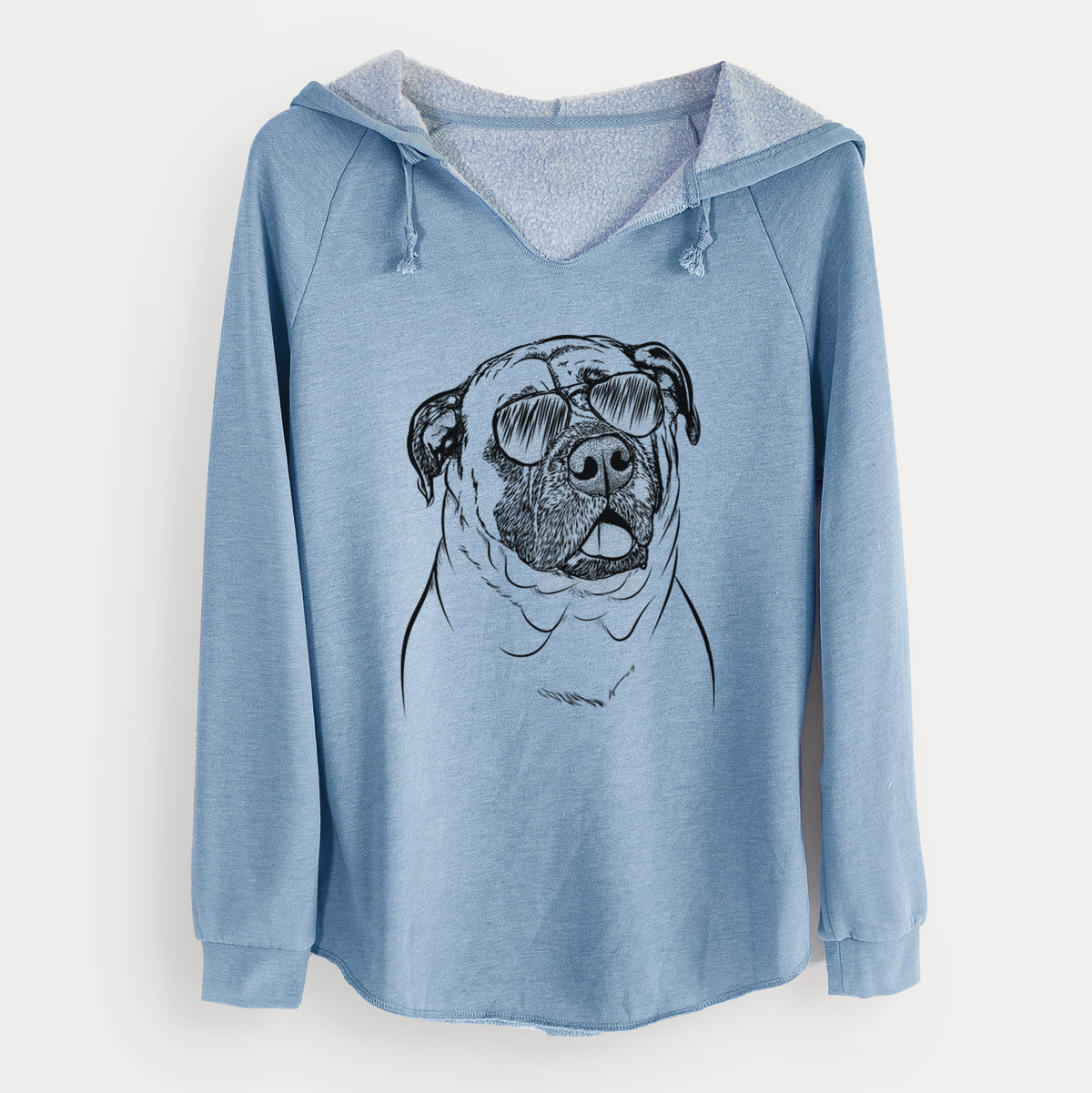 Aviator Big P the English Mastiff - Cali Wave Hooded Sweatshirt