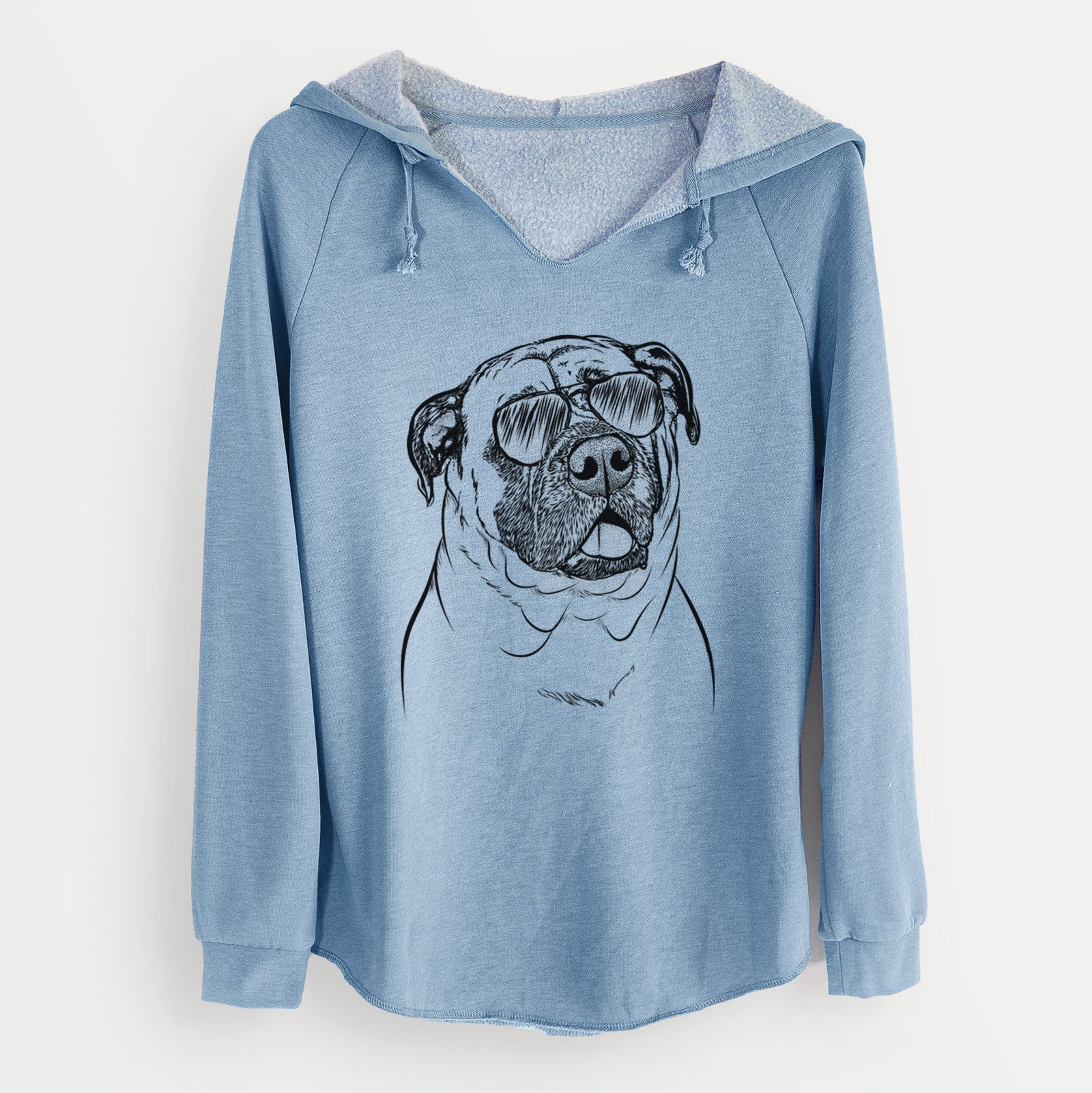 Aviator Big P the English Mastiff - Cali Wave Hooded Sweatshirt