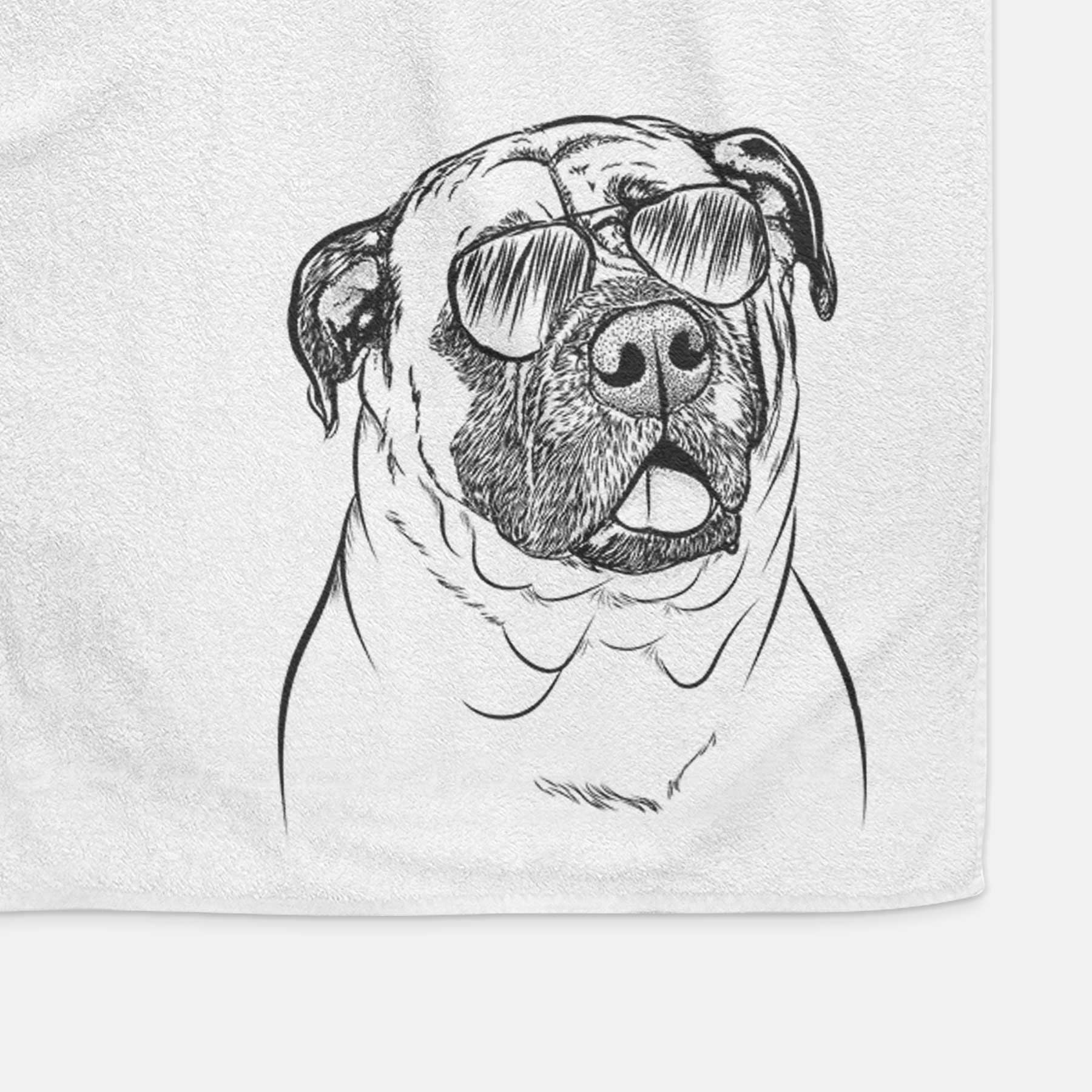 Big P the English Mastiff Decorative Hand Towel