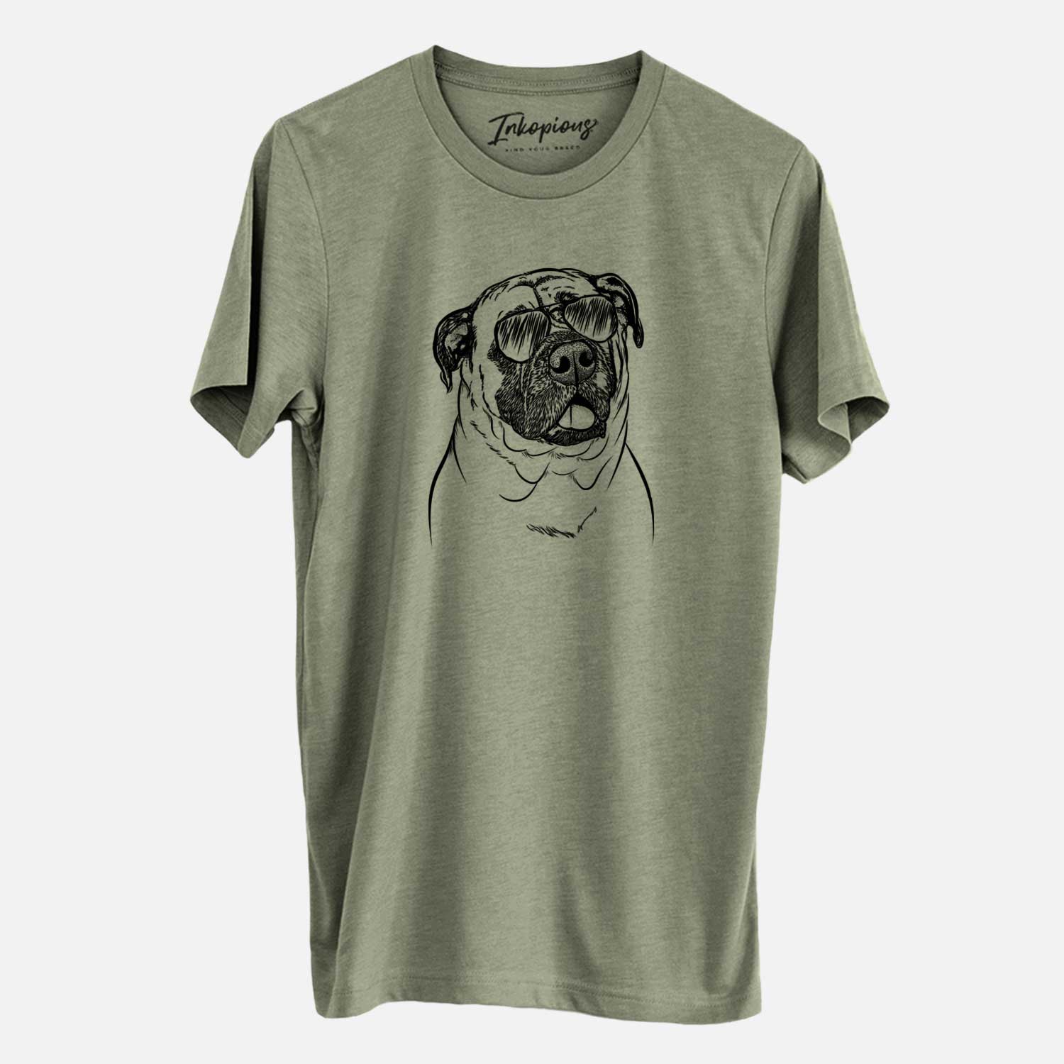 Aviator Big P the English Mastiff - Unisex Crewneck