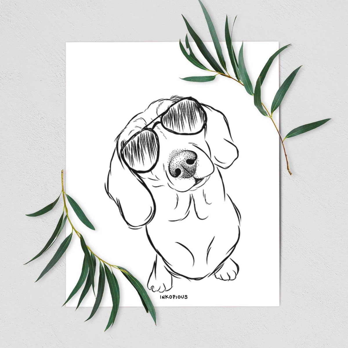 Bill the Dachshund Art Print