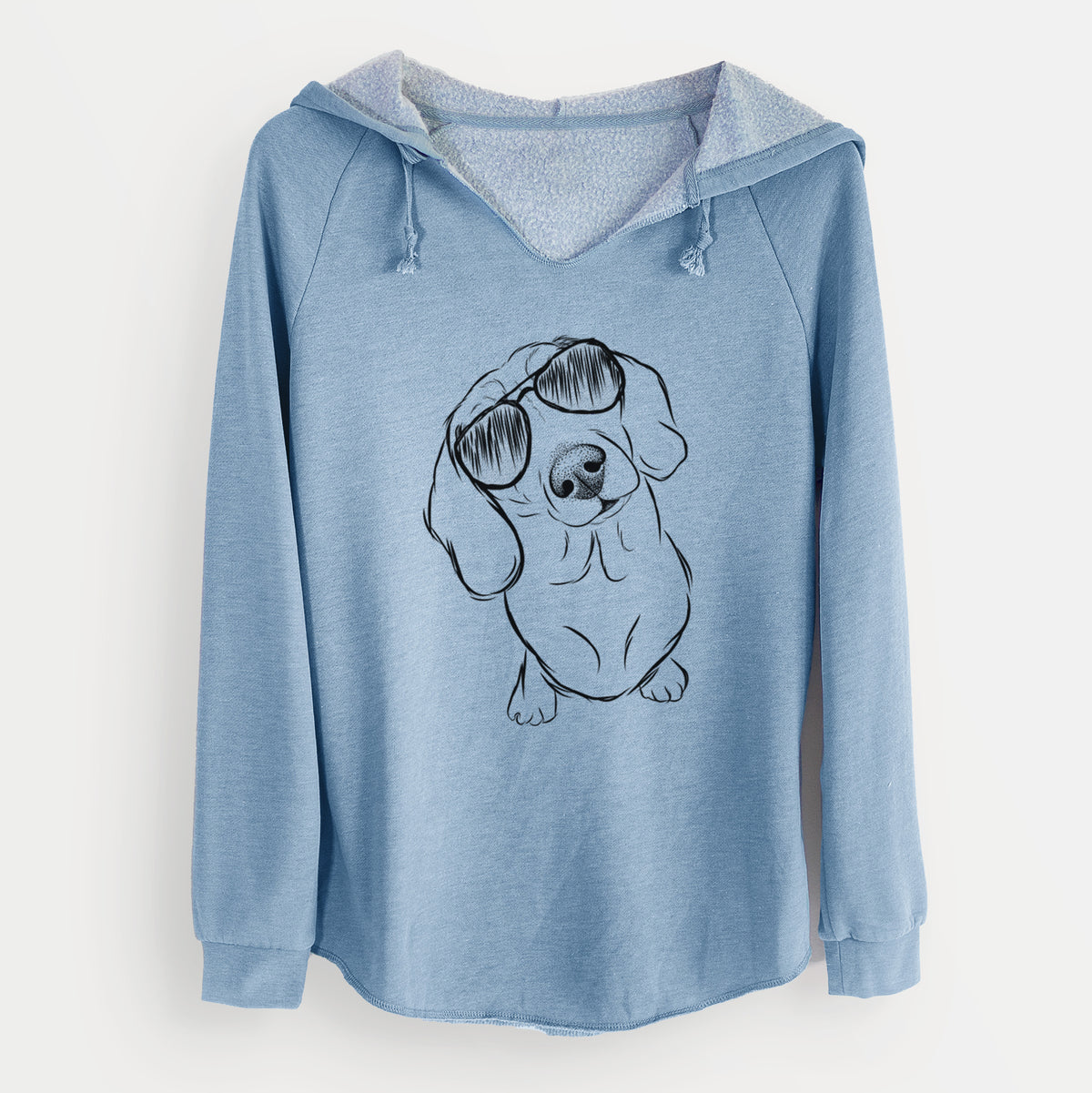 Aviator Bill the Dachshund - Cali Wave Hooded Sweatshirt