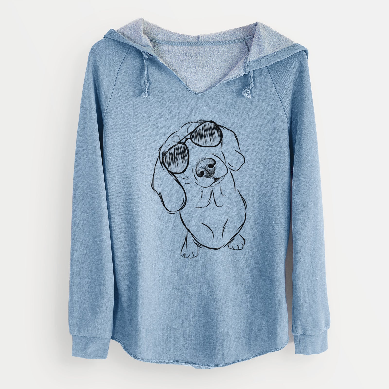 Aviator Bill the Dachshund - Cali Wave Hooded Sweatshirt