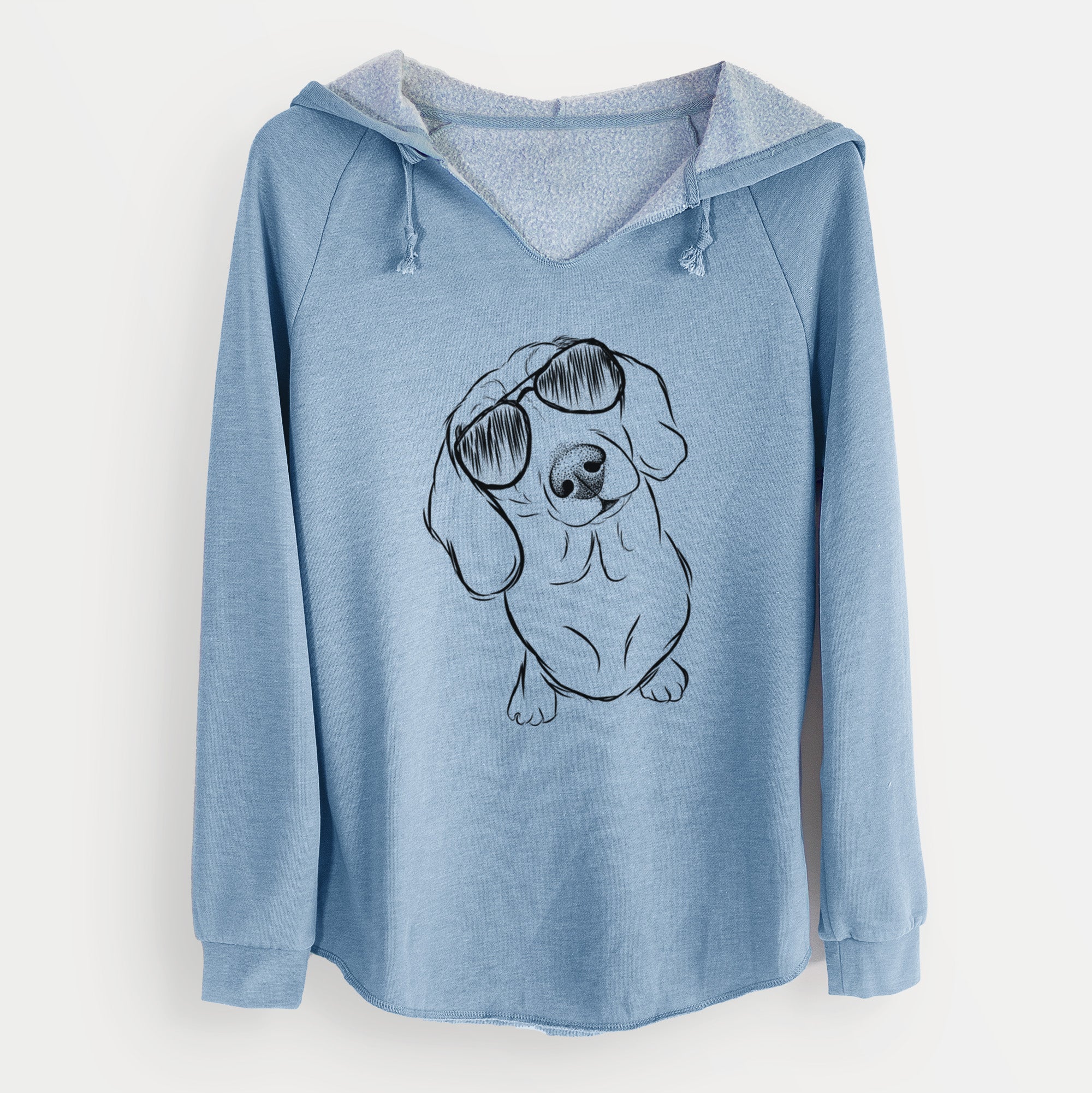 Aviator Bill the Dachshund - Cali Wave Hooded Sweatshirt