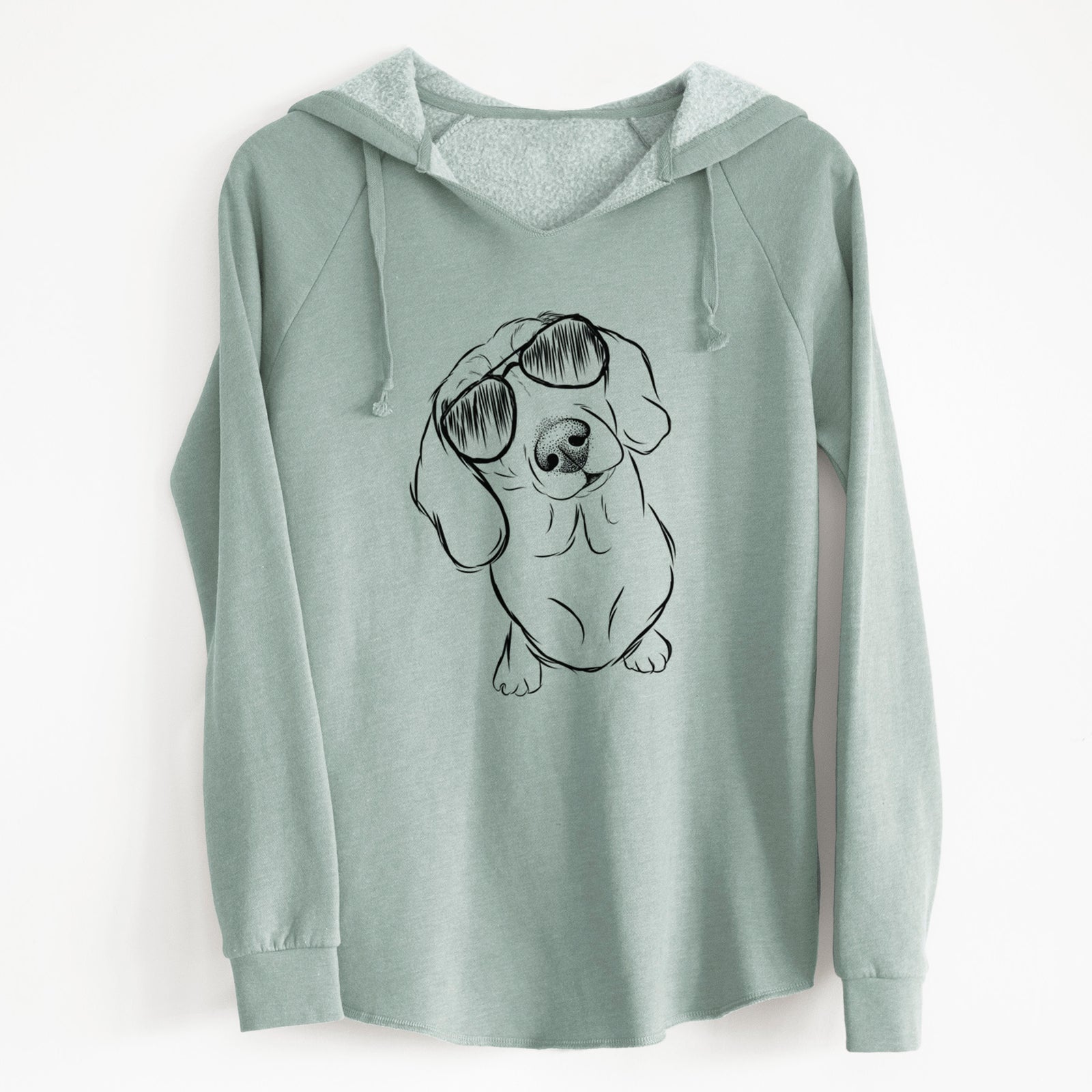 Aviator Bill the Dachshund - Cali Wave Hooded Sweatshirt