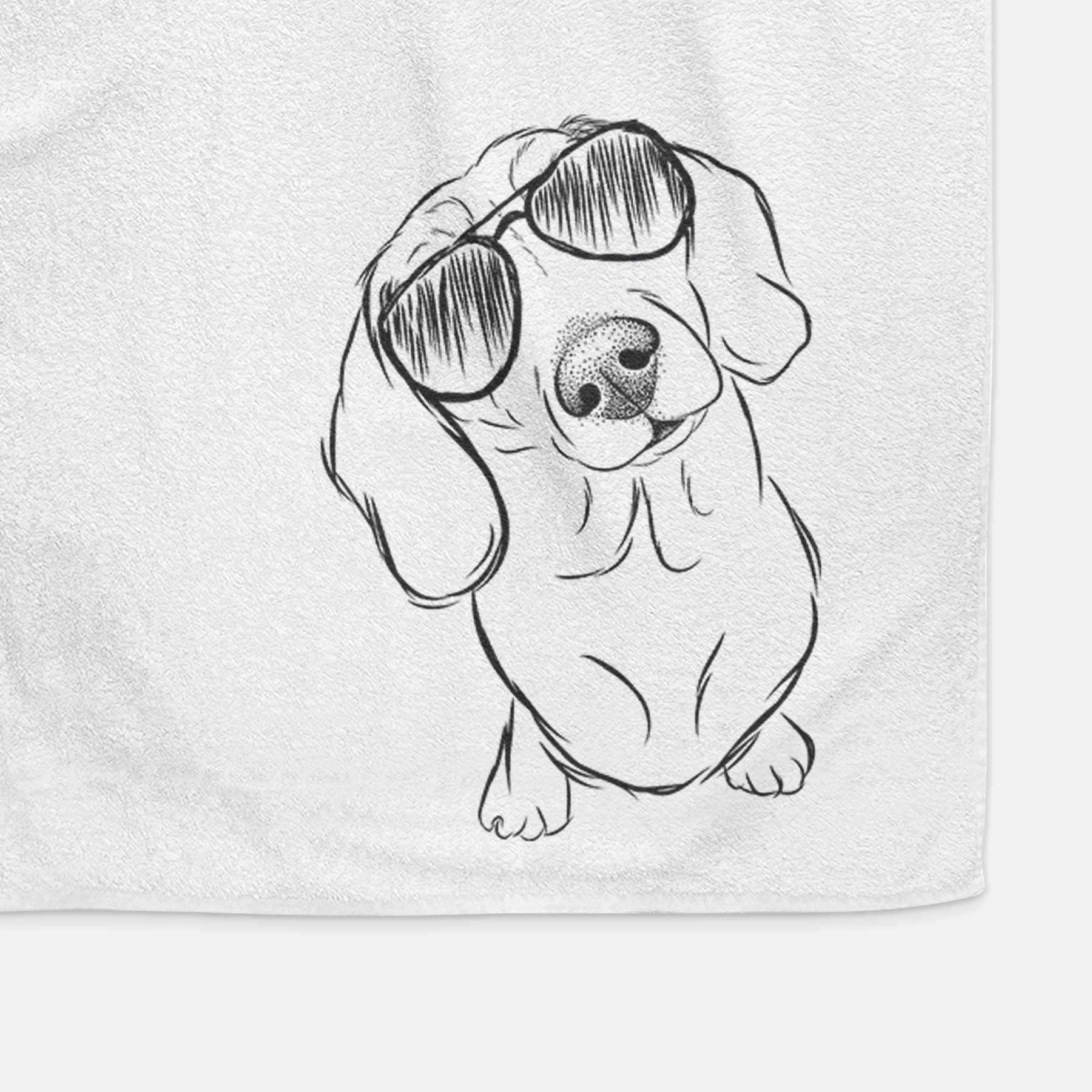 Bill the Dachshund Decorative Hand Towel