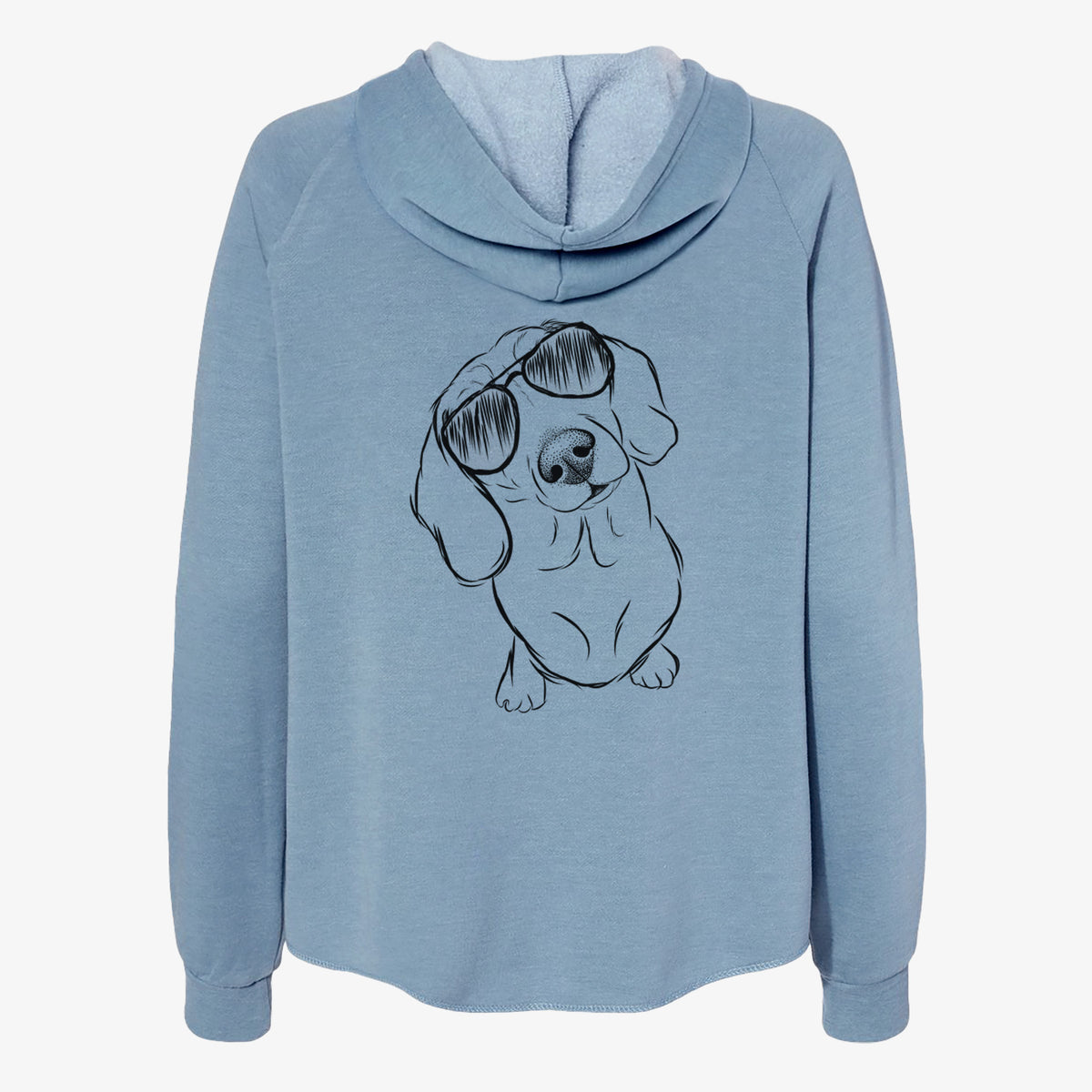Bill the Dachshund - Women's Cali Wave Zip-Up Sweatshirt