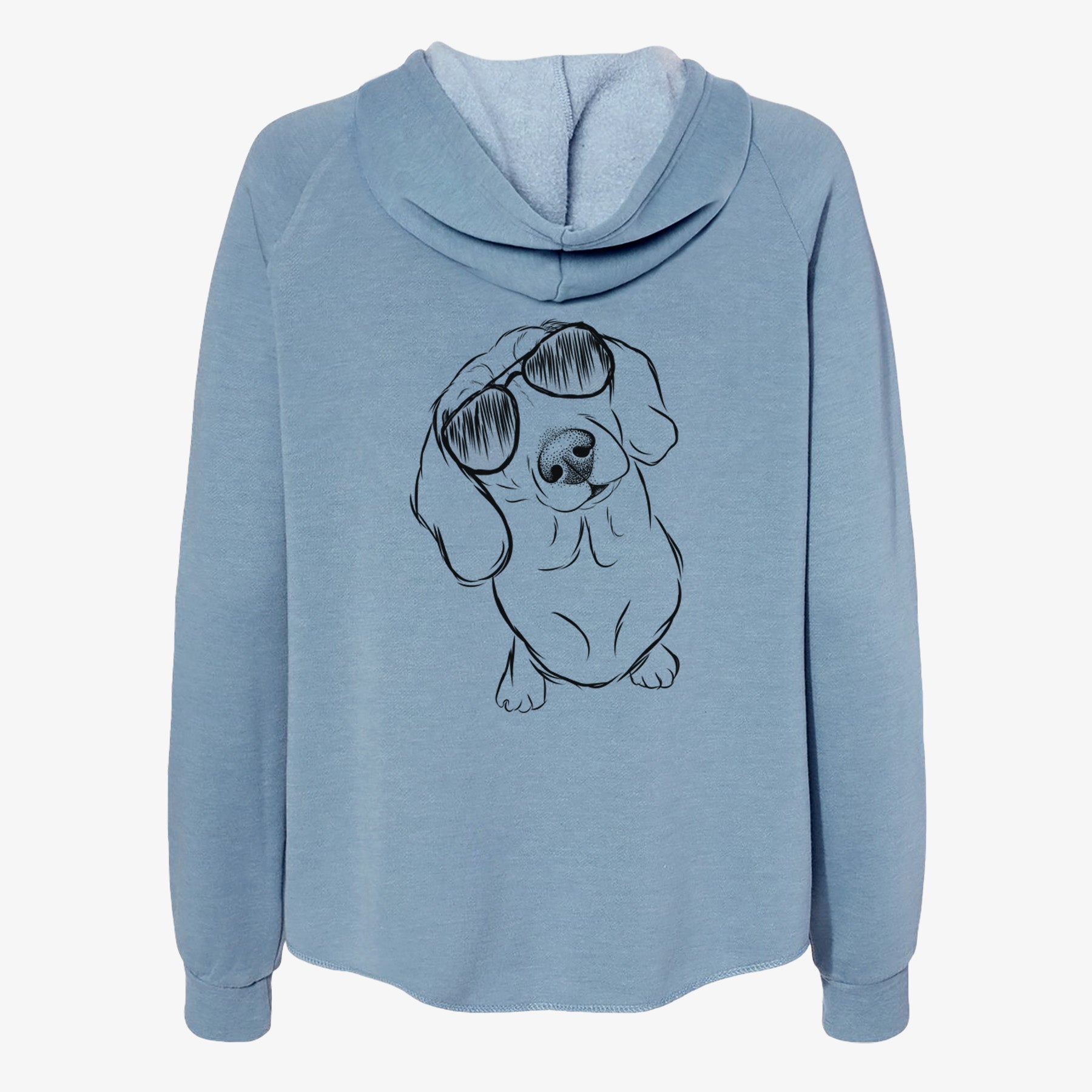 Bill the Dachshund - Women's Cali Wave Zip-Up Sweatshirt