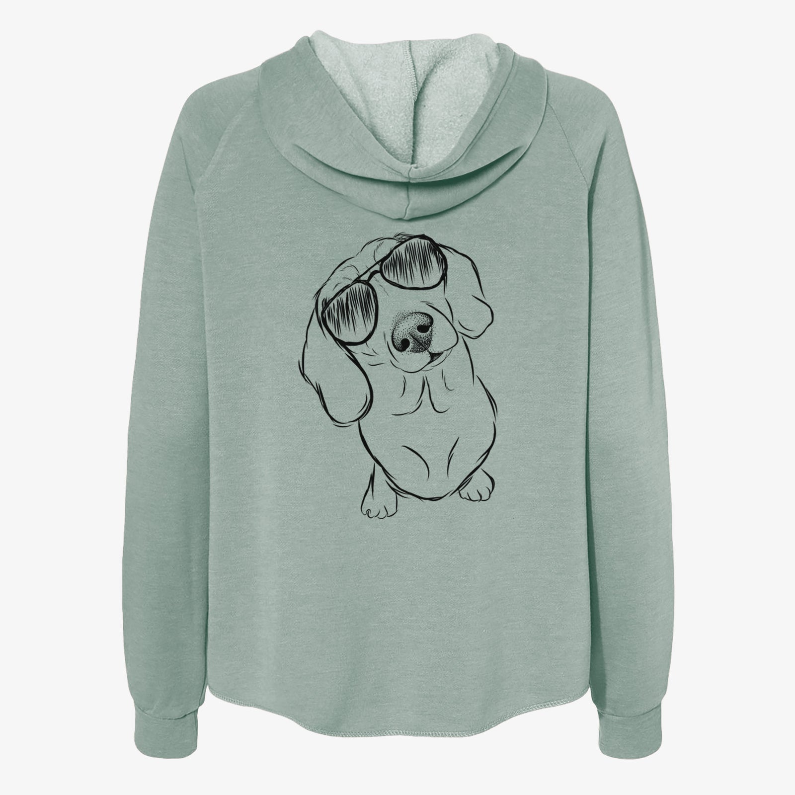 Bill the Dachshund - Women's Cali Wave Zip-Up Sweatshirt