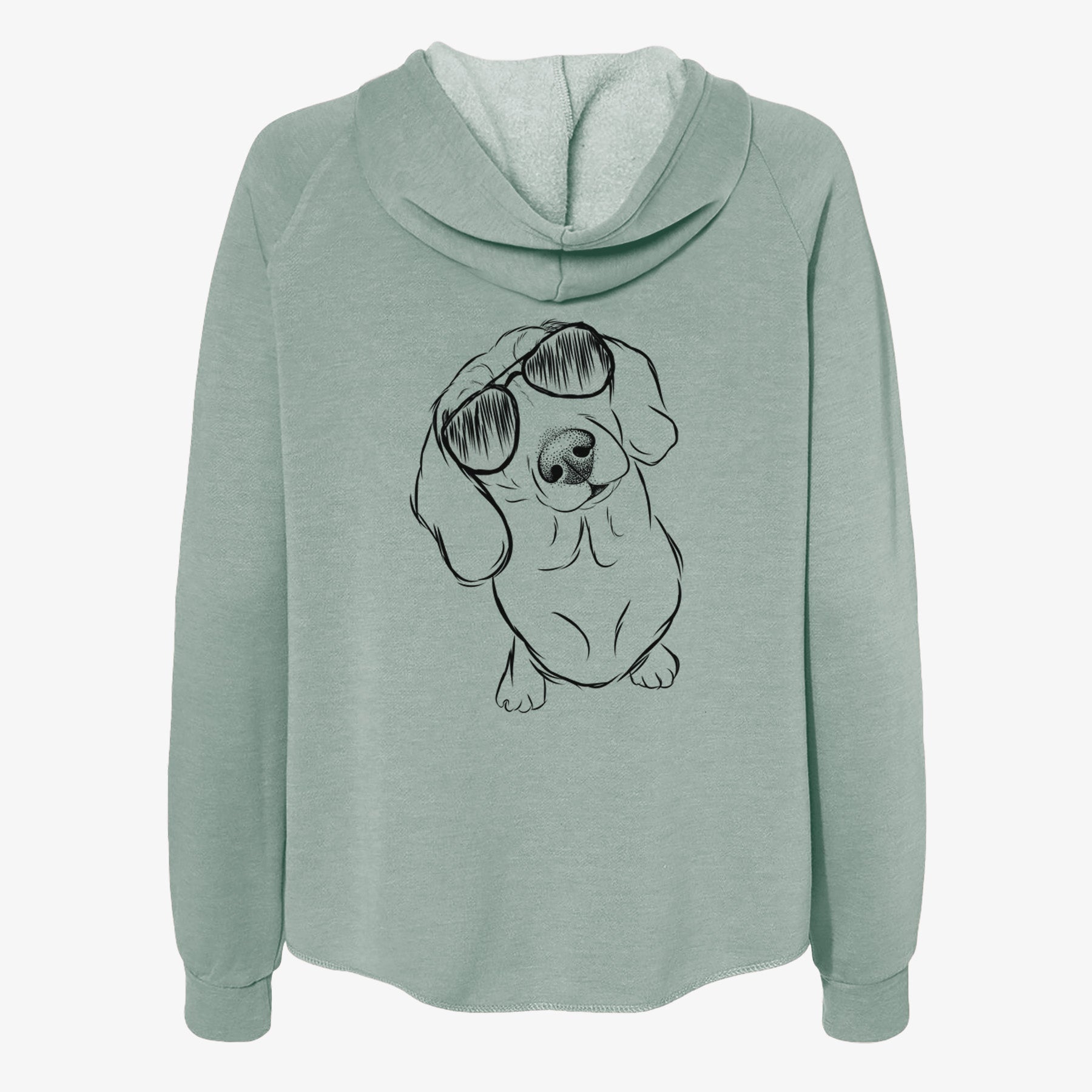 Bill the Dachshund - Women's Cali Wave Zip-Up Sweatshirt