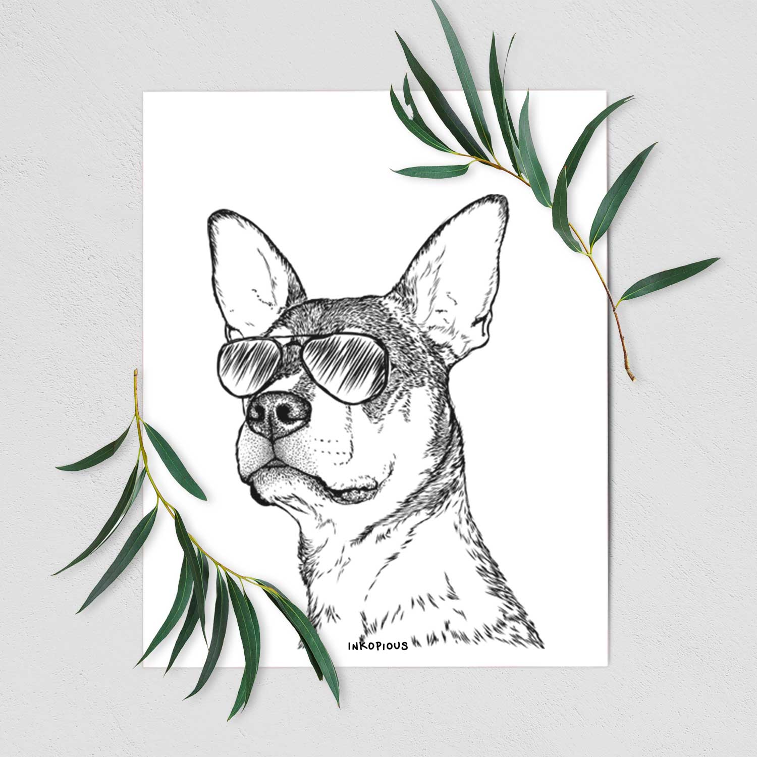 Bill the Heeler Mix Art Print