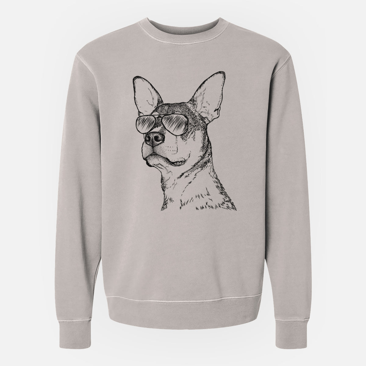 Aviator Bill the Heeler Mix - Unisex Pigment Dyed Crew Sweatshirt