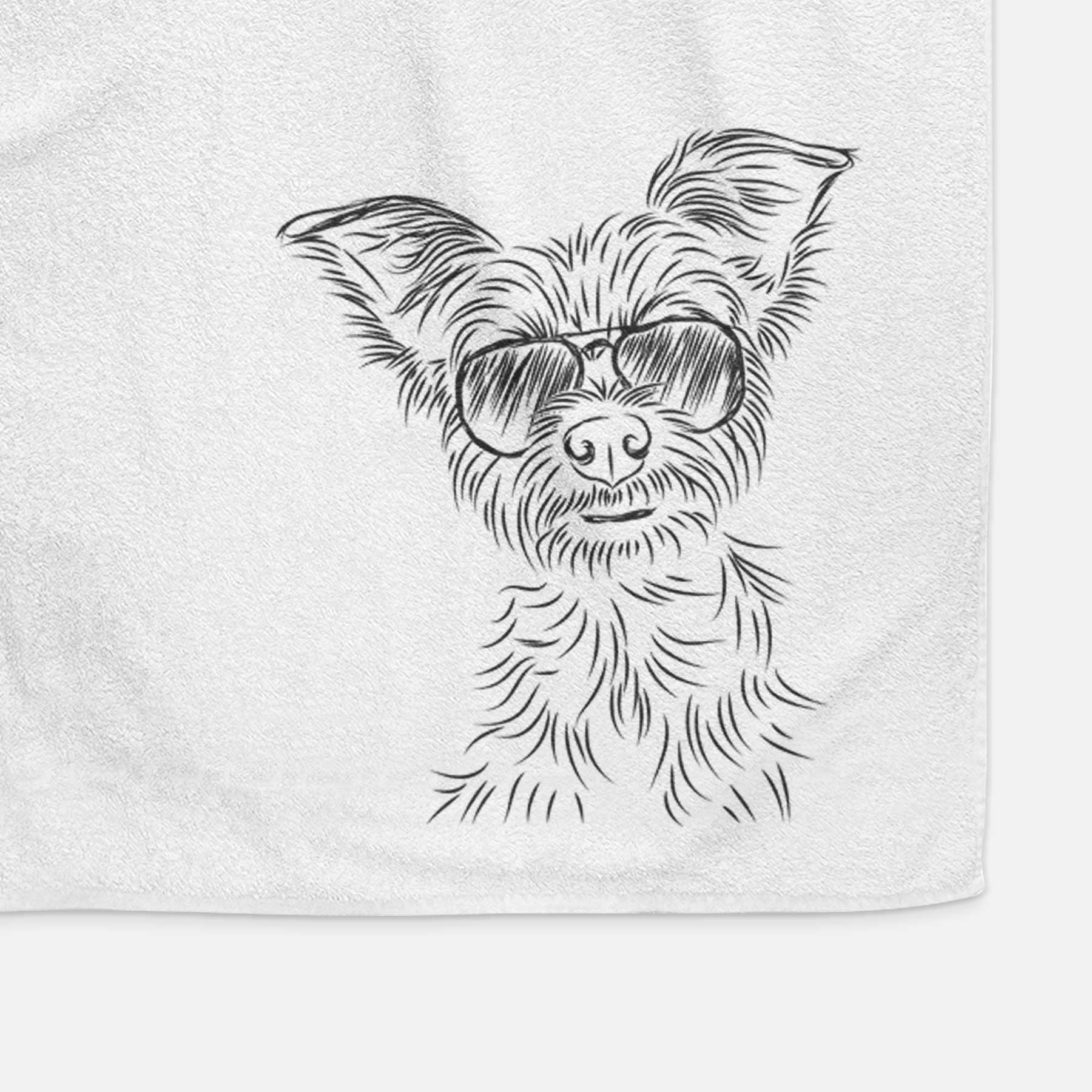 Bingo the Yorkshire Terrier Decorative Hand Towel