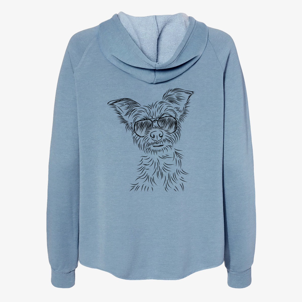 Bingo the Yorkshire Terrier - Women's Cali Wave Zip-Up Sweatshirt