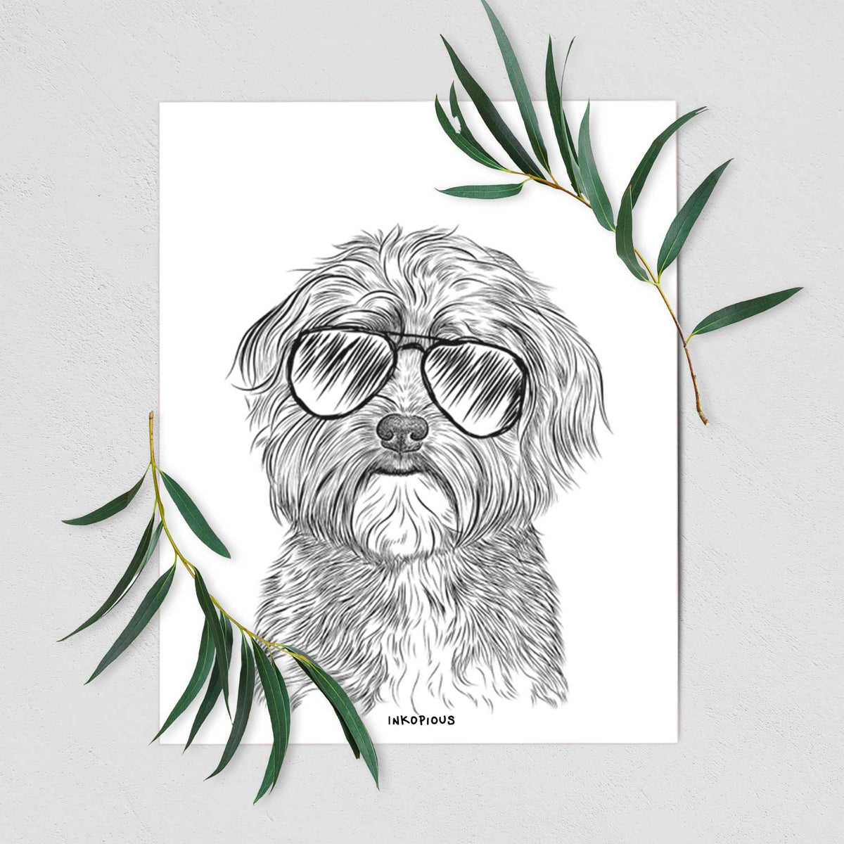 Bingo the Mixed Breed Art Print