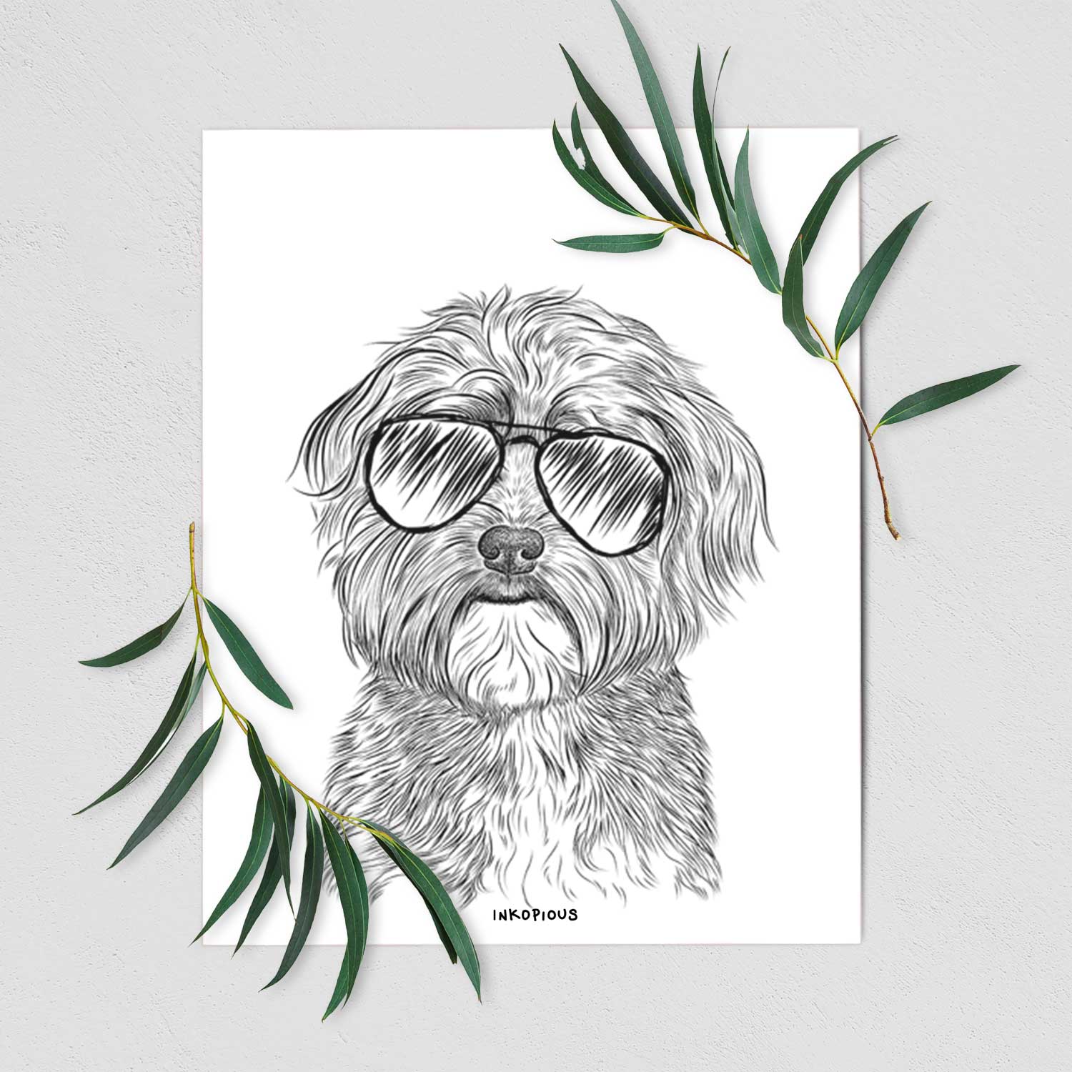 Bingo the Mixed Breed Art Print