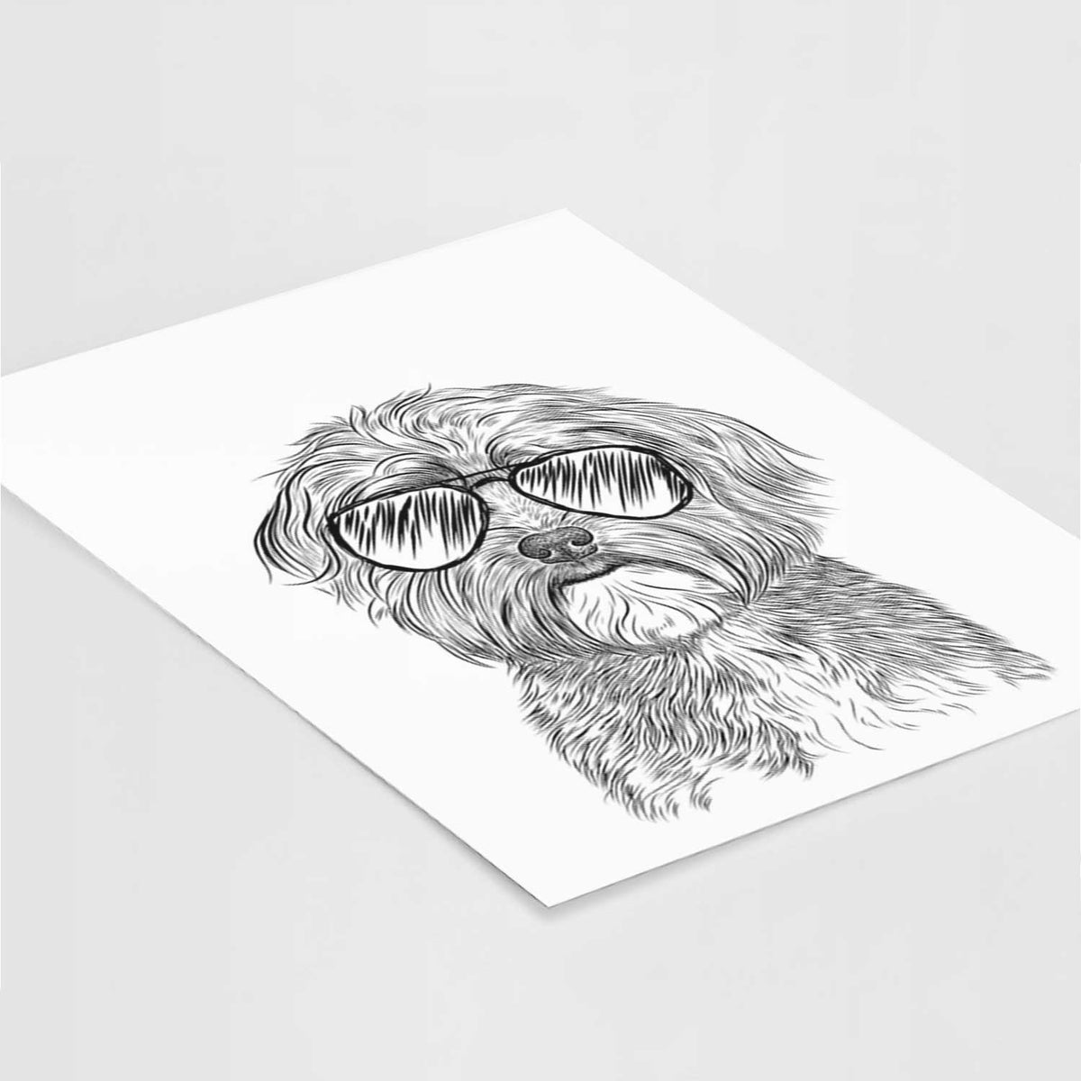 Bingo the Mixed Breed Art Print