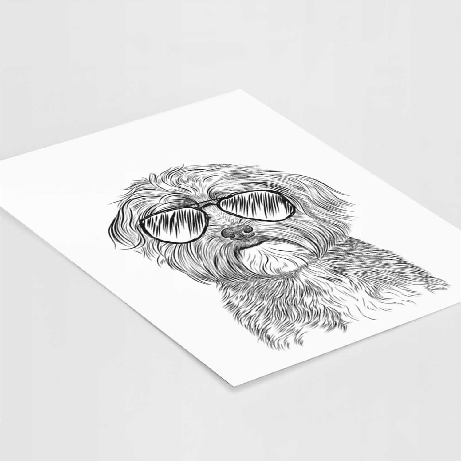 Bingo the Mixed Breed Art Print