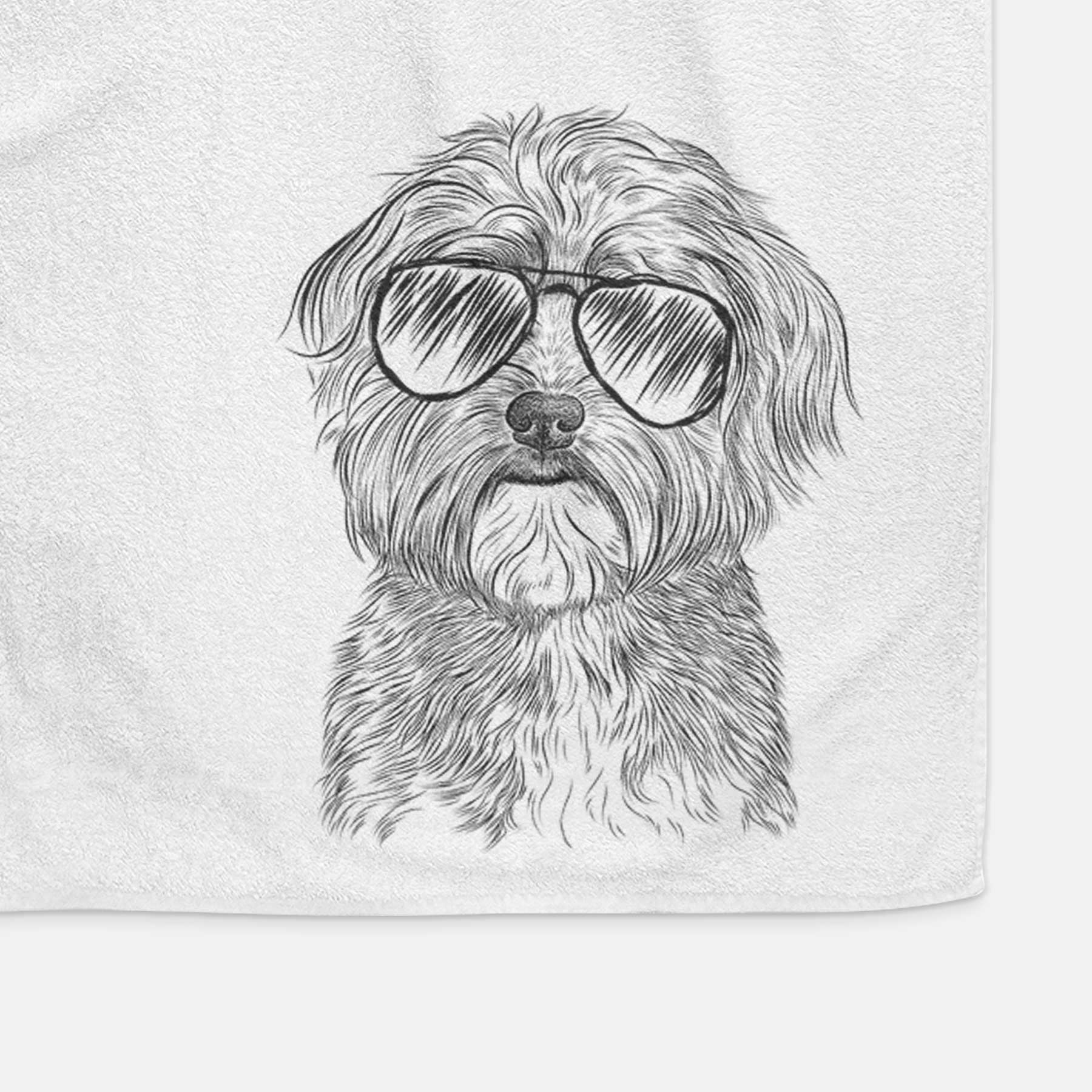 Bingo the Mixed Breed Decorative Hand Towel