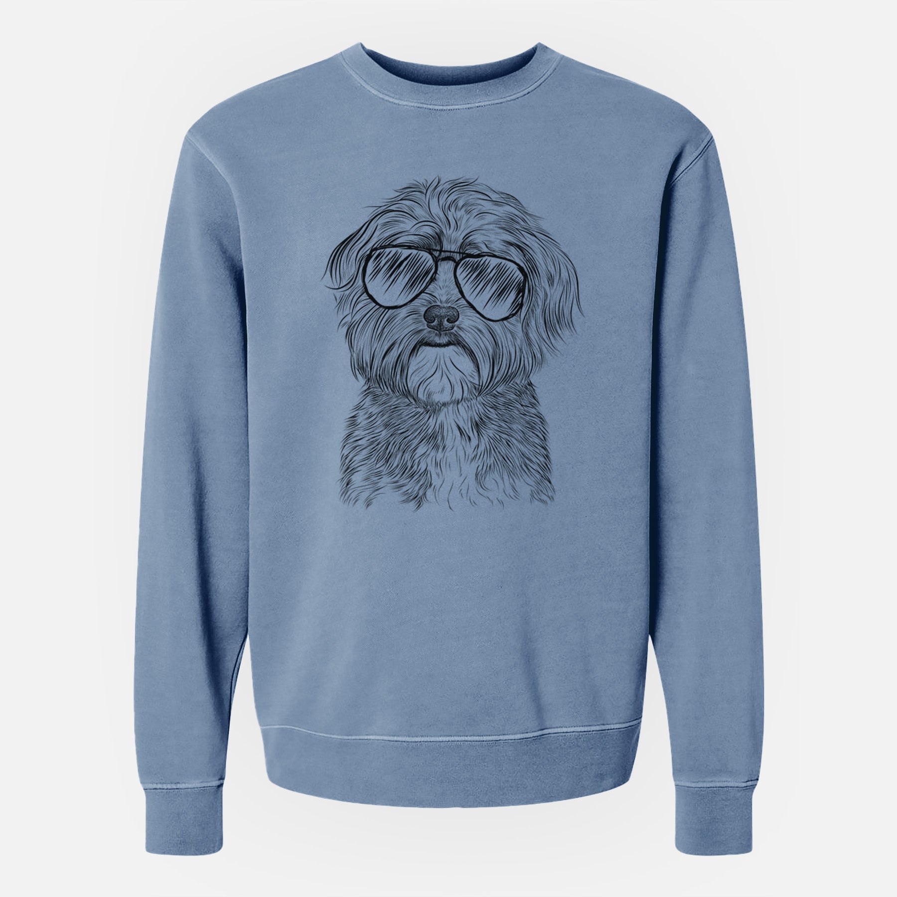 Aviator Bingo the Mixed Breed - Unisex Pigment Dyed Crew Sweatshirt