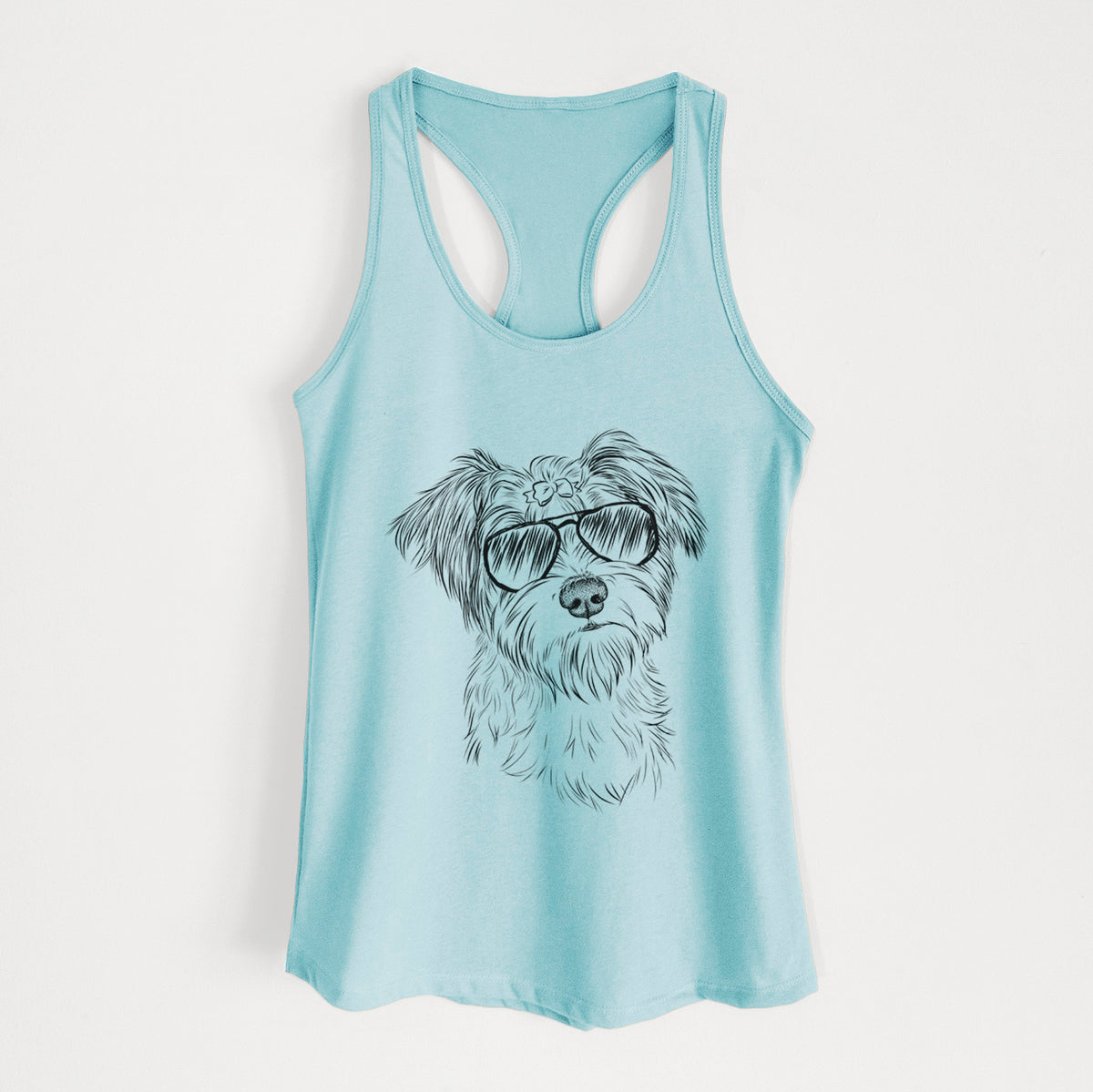 Birdee the Schnauzer Mix - Women's Racerback Tanktop