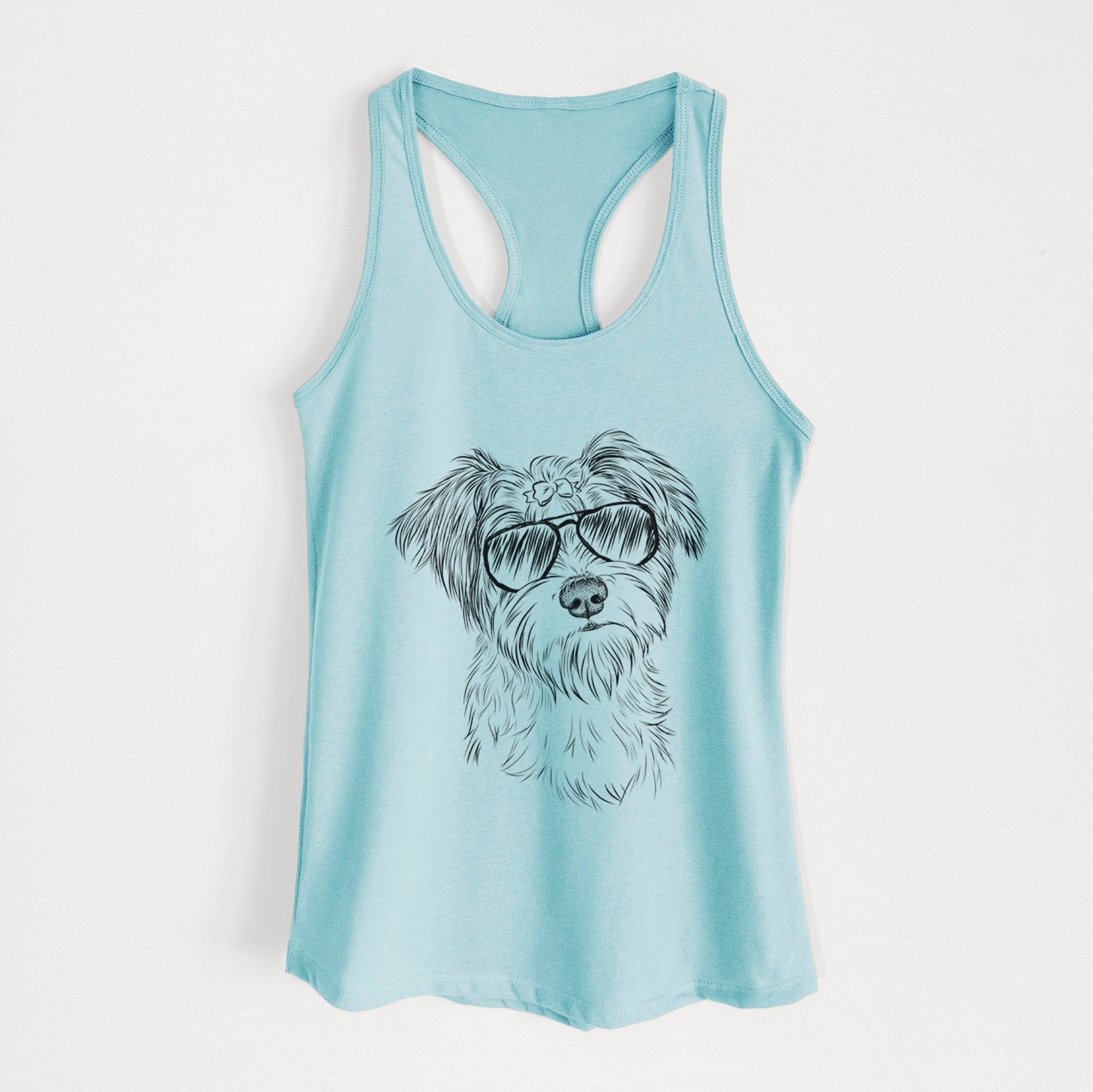 Birdee the Schnauzer Mix - Women's Racerback Tanktop
