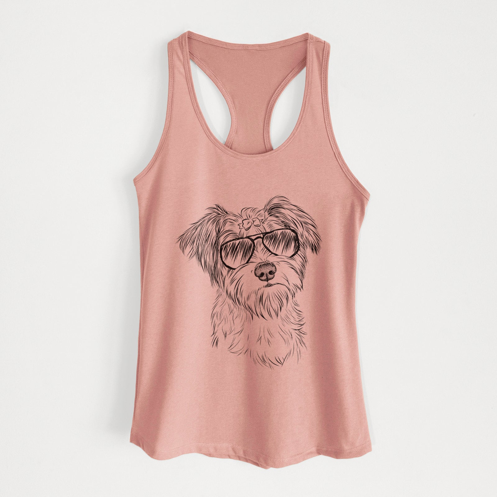 Birdee the Schnauzer Mix - Women's Racerback Tanktop
