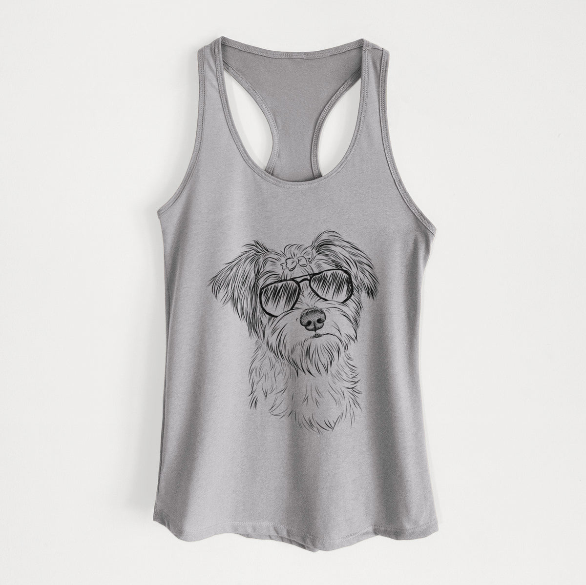 Birdee the Schnauzer Mix - Women&#39;s Racerback Tanktop