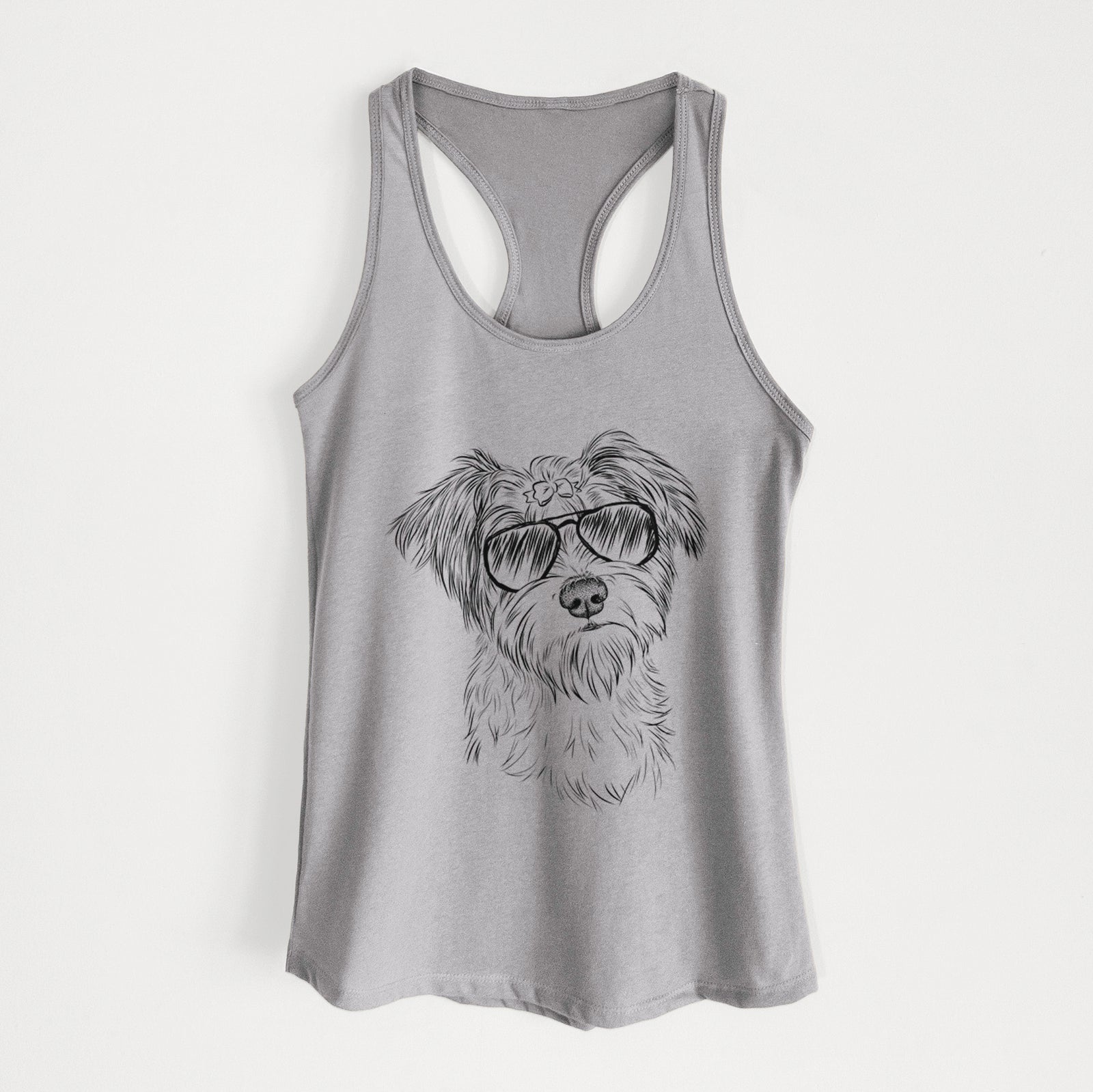 Birdee the Schnauzer Mix - Women's Racerback Tanktop