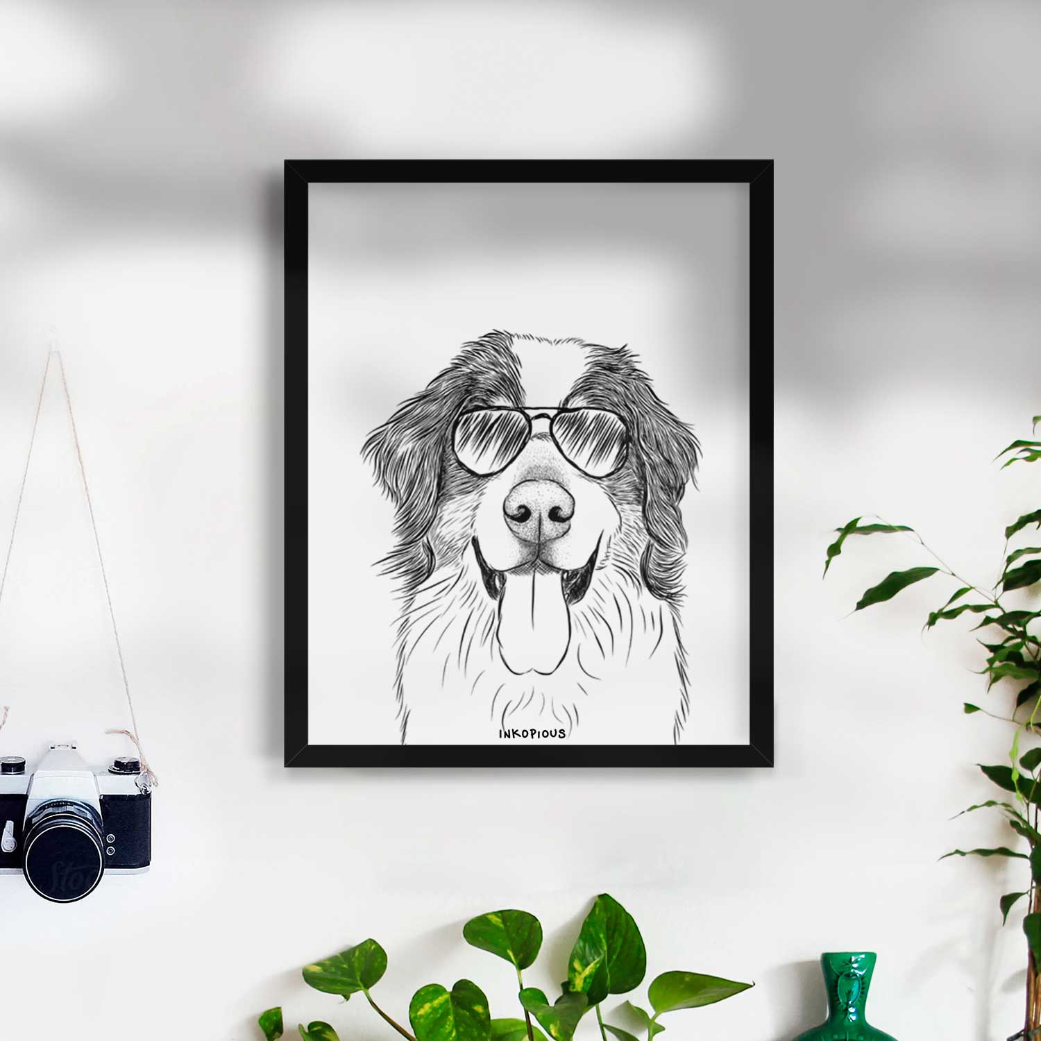 Blaze the Bernese Mountain Dog Art Print