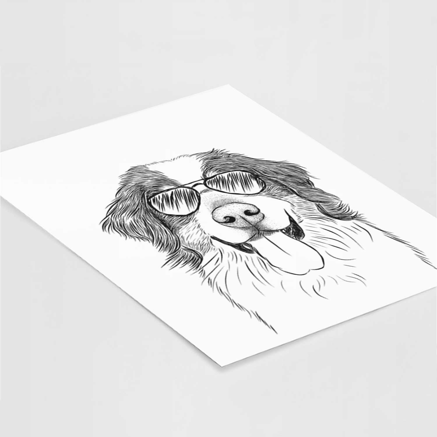 Blaze the Bernese Mountain Dog Art Print